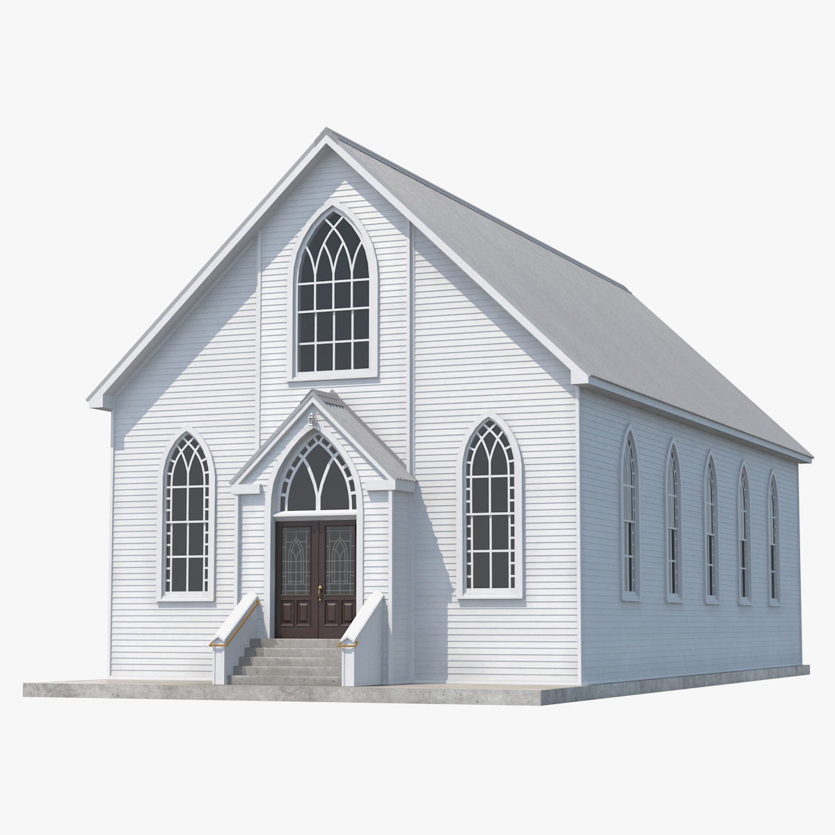 Wooden White Painted House