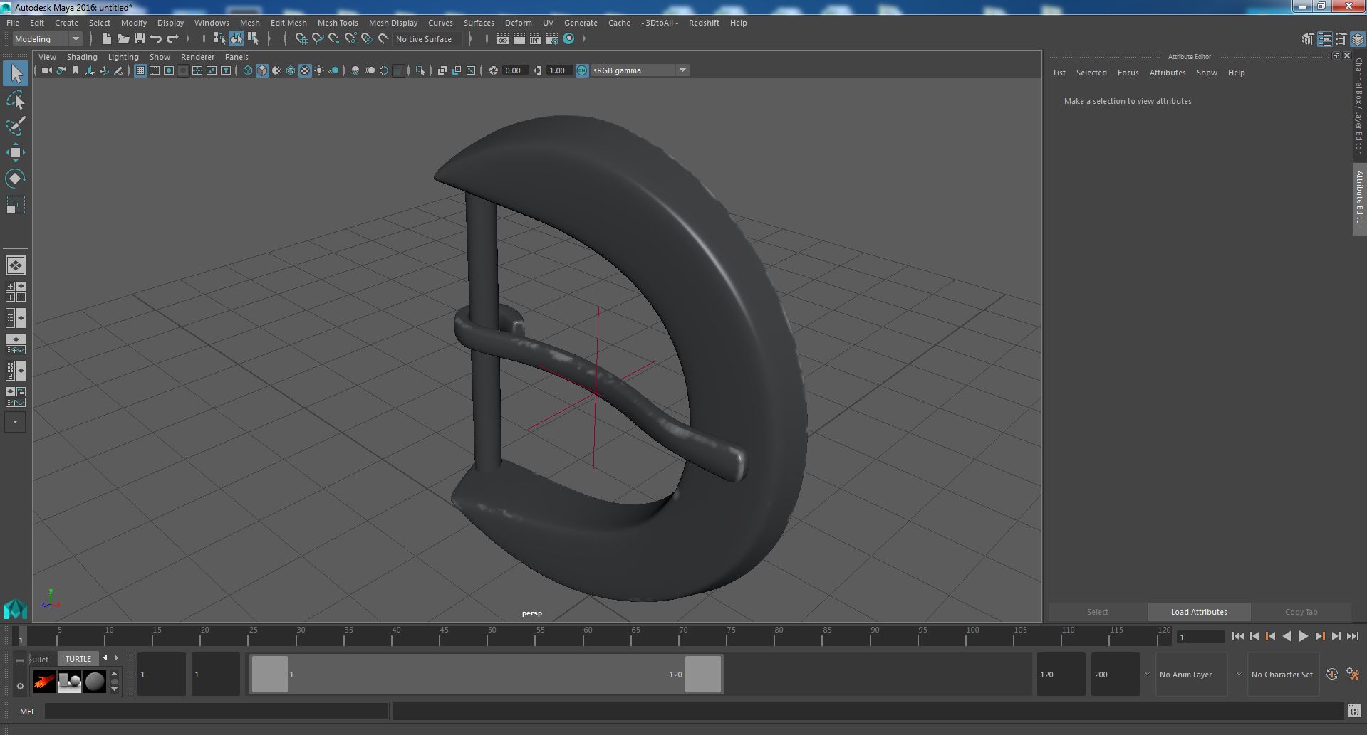 3D Crescent Belt model