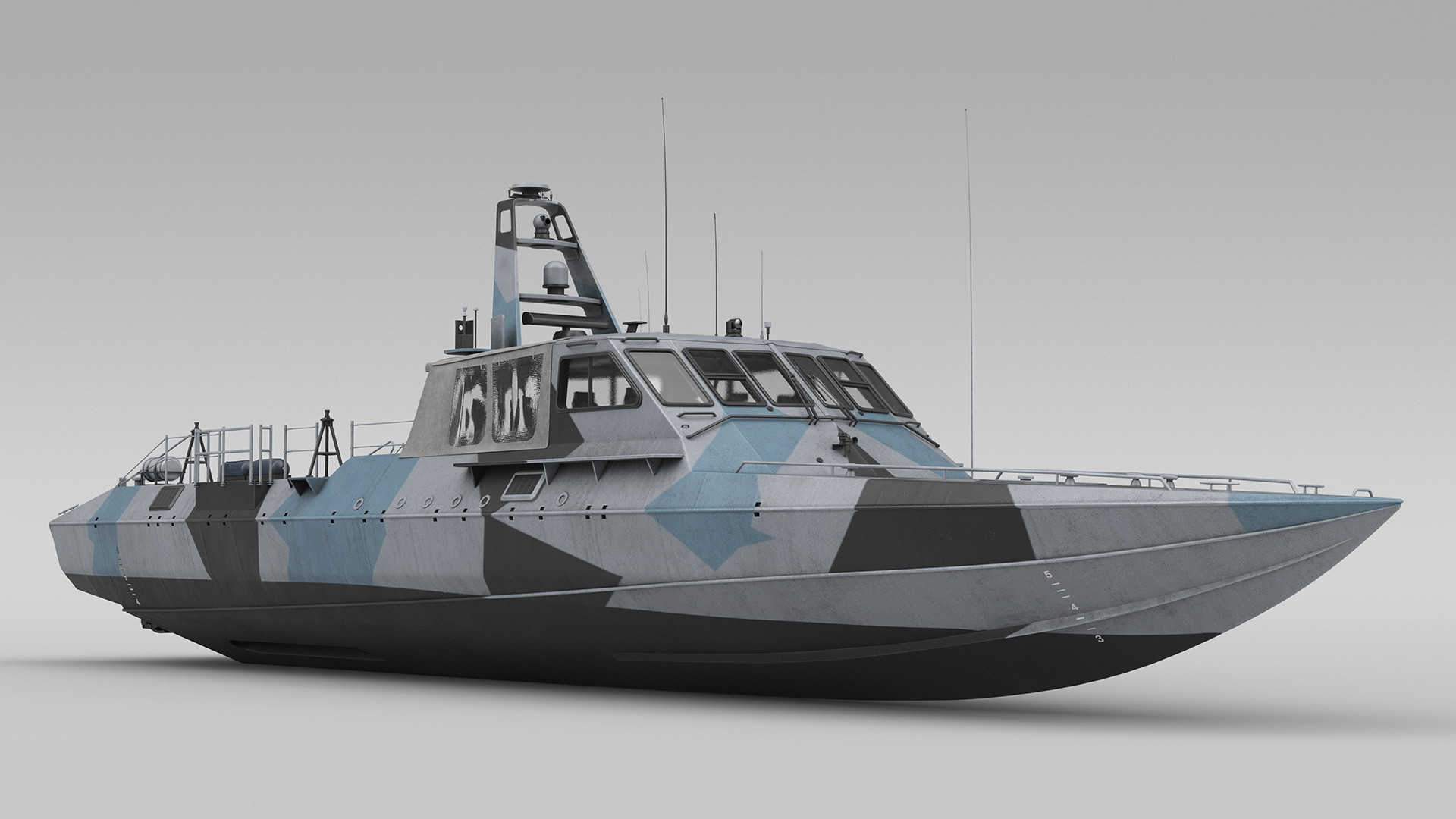 Special Operations Craft Mark V Camo Light 3D