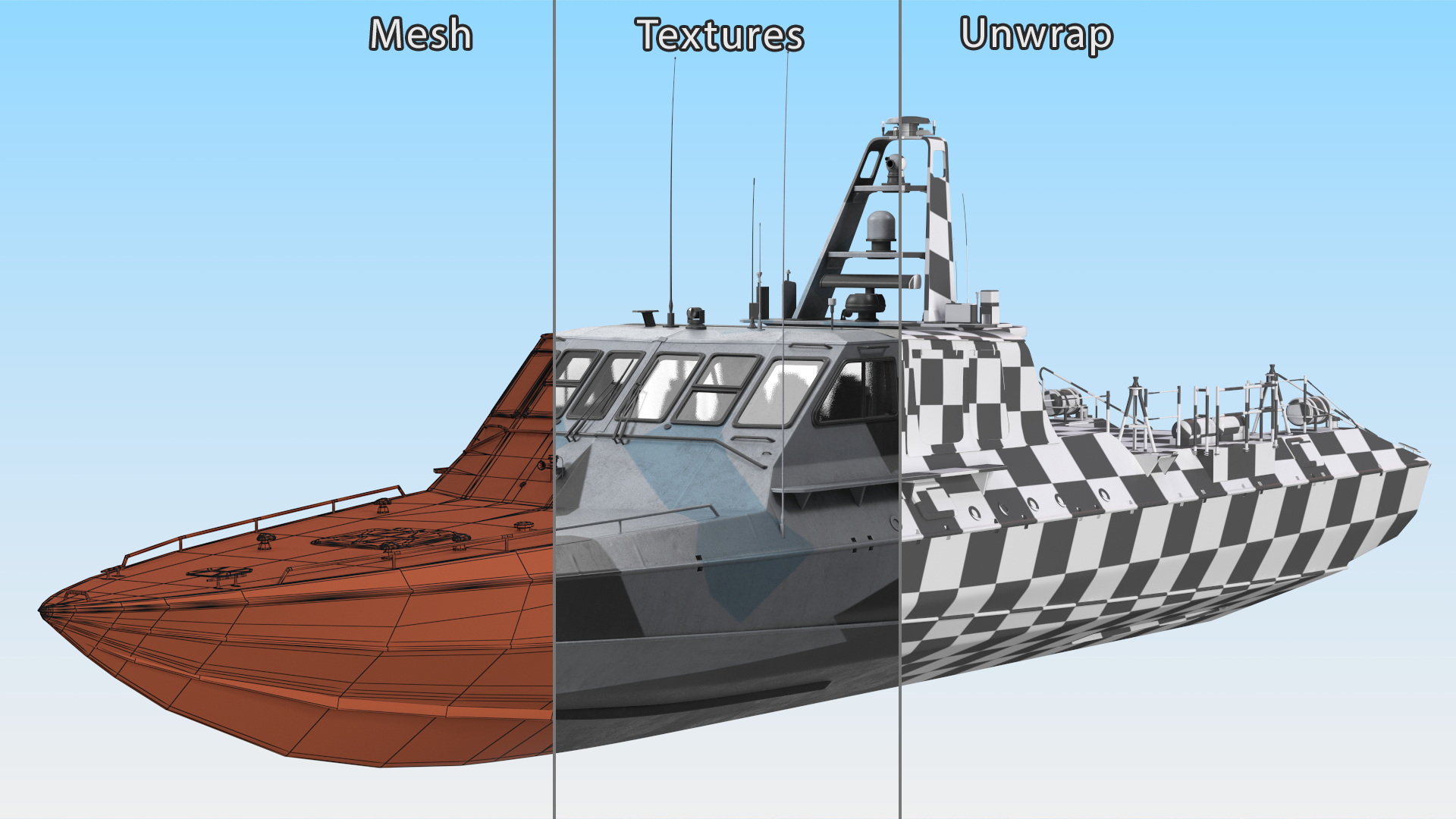 Special Operations Craft Mark V Camo Light 3D