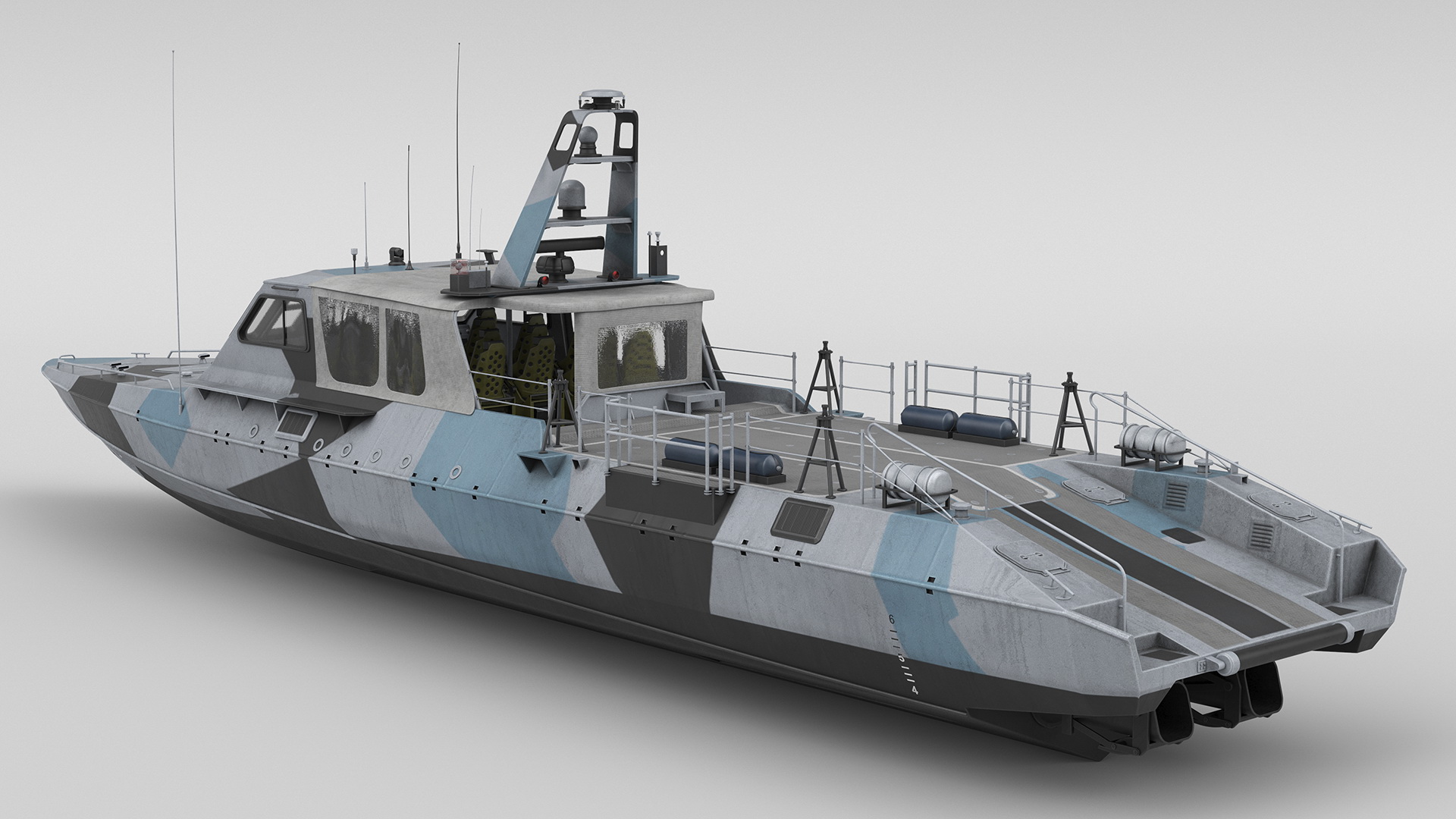 Special Operations Craft Mark V Camo Light 3D