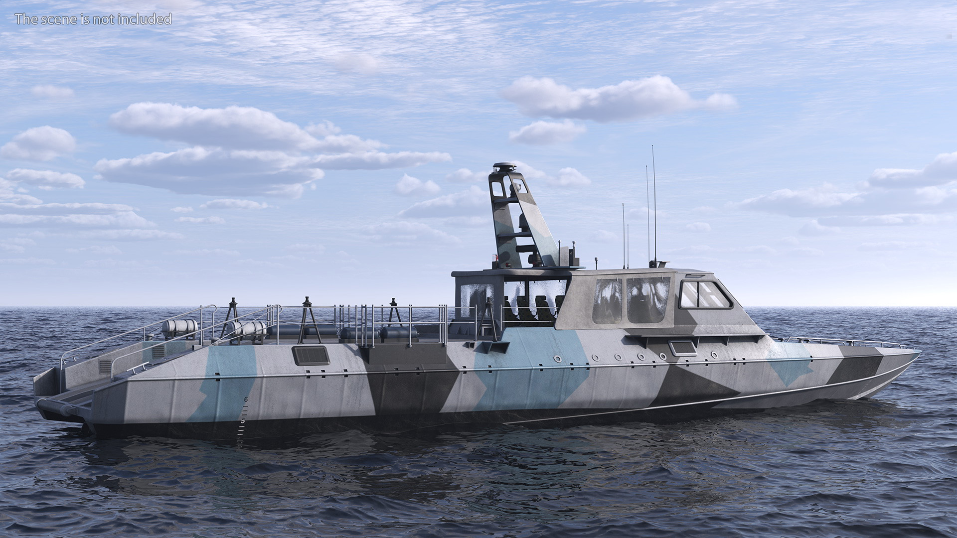 Special Operations Craft Mark V Camo Light 3D