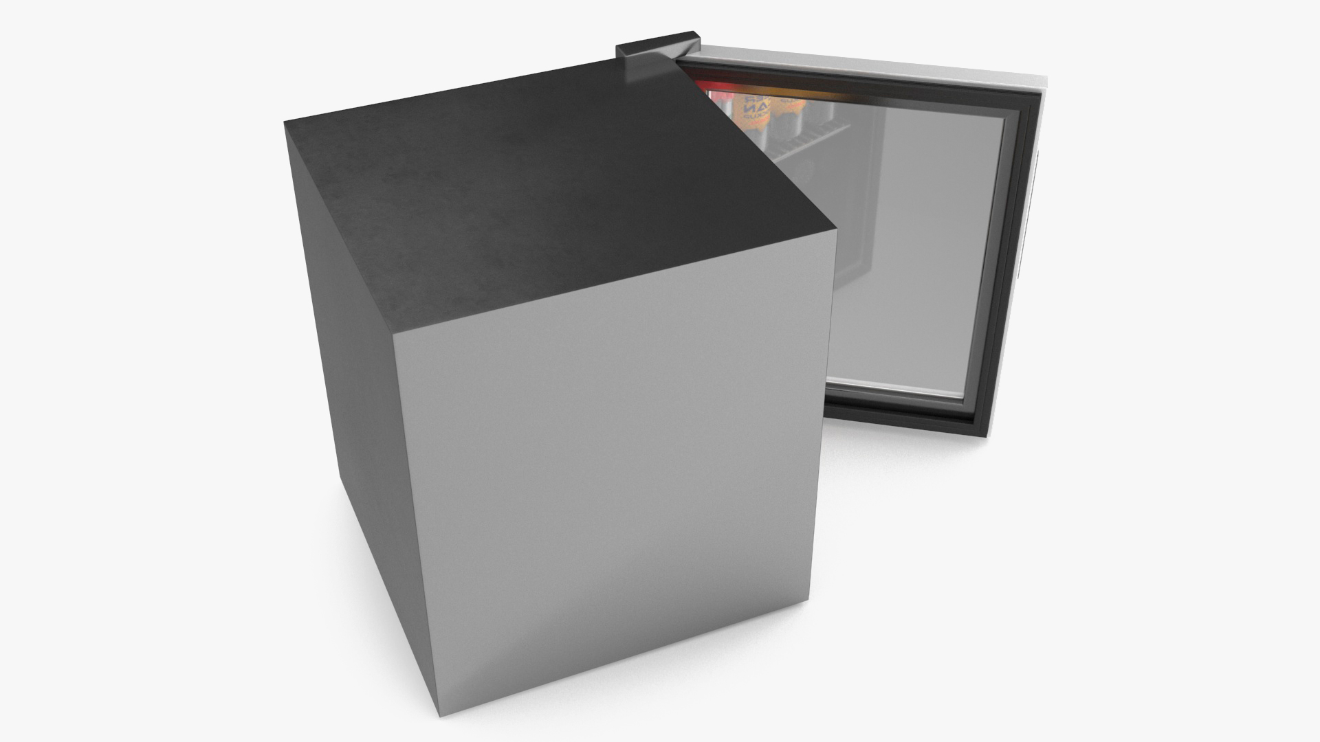 3D model Beverage Cooler with Cans