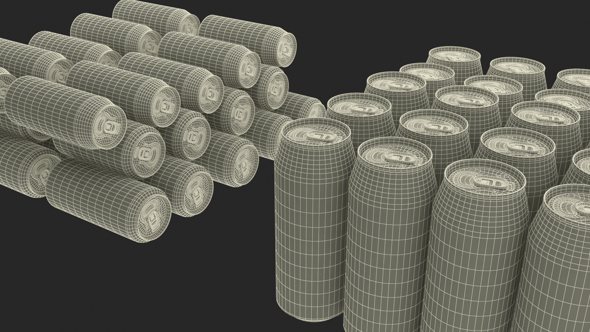 3D model Beverage Cooler with Cans