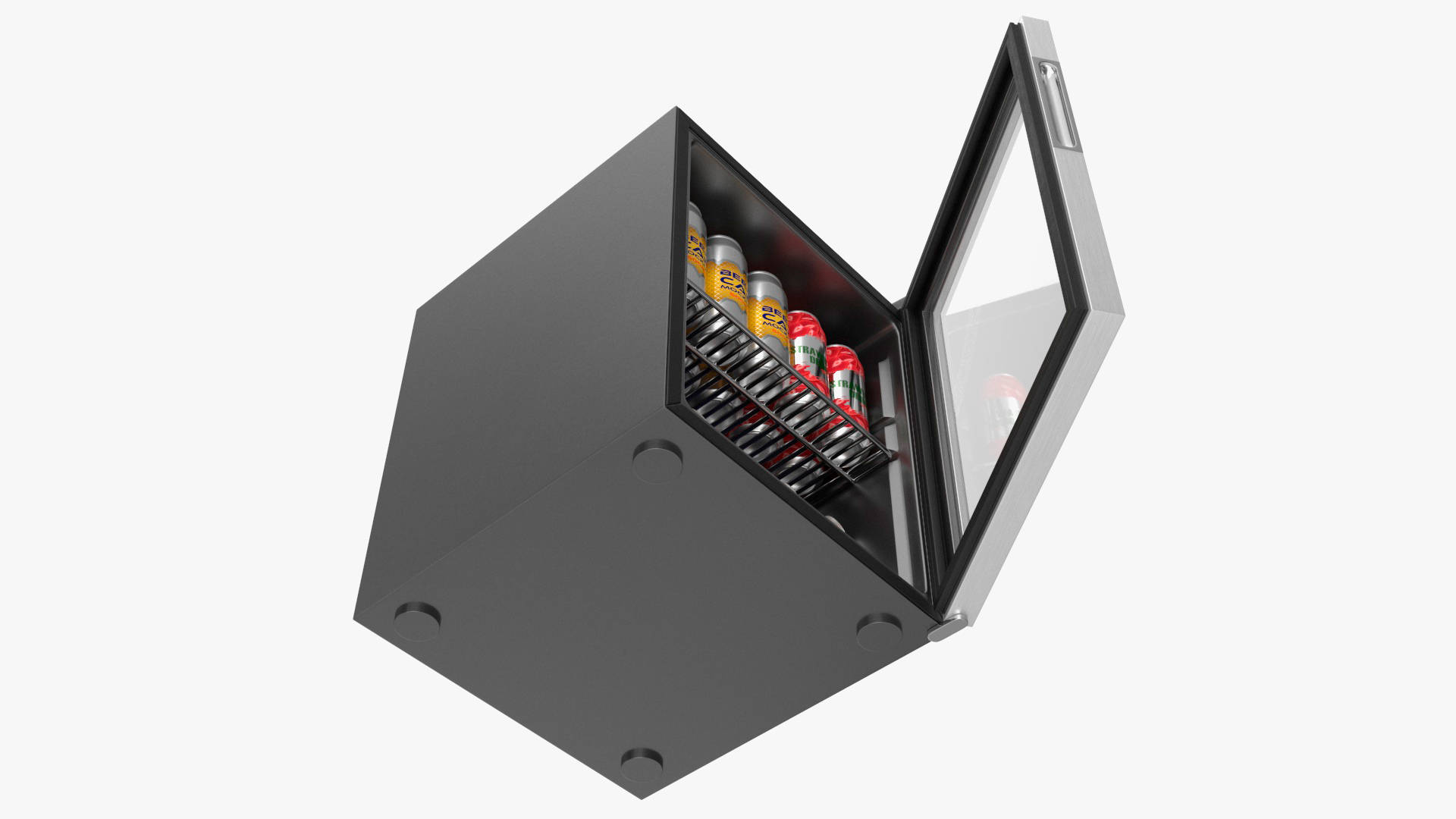 3D model Beverage Cooler with Cans