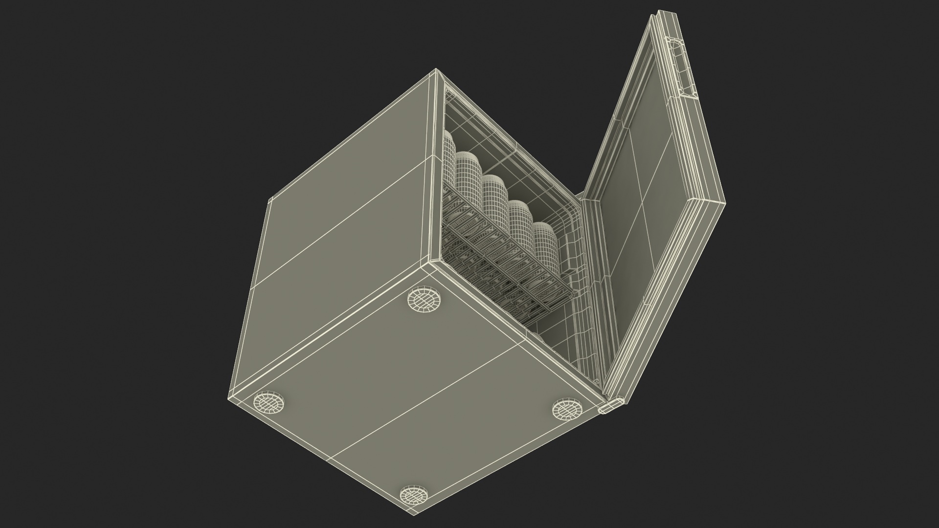 3D model Beverage Cooler with Cans