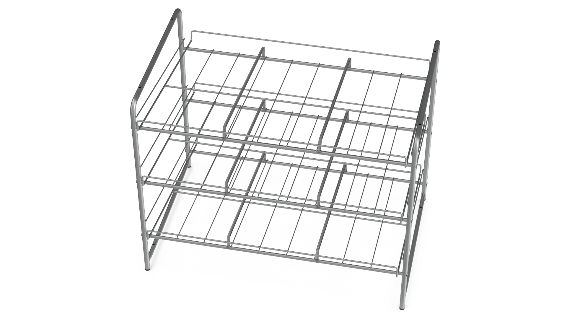 Can Rack Organizer 3 Tier Chrome 3D