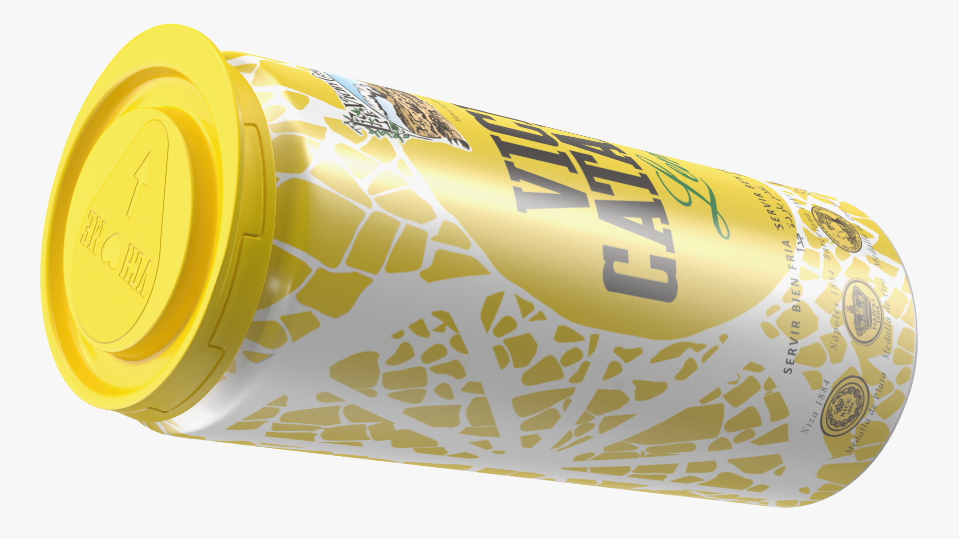 3D model Canned Mineral Water Vichy Catalan Lemon