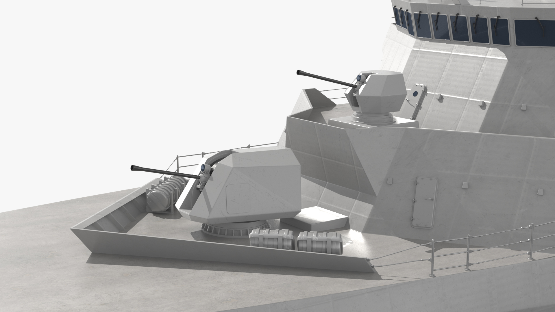 3D model Frigate Type 31 with Military Helicopter