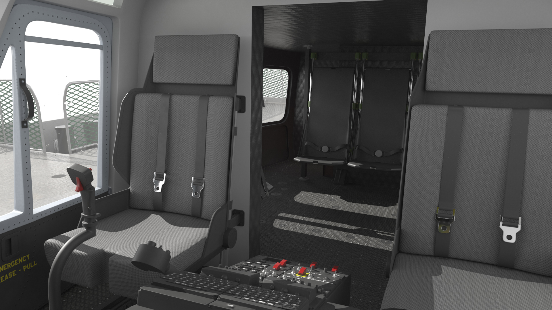 3D model Frigate Type 31 with Military Helicopter