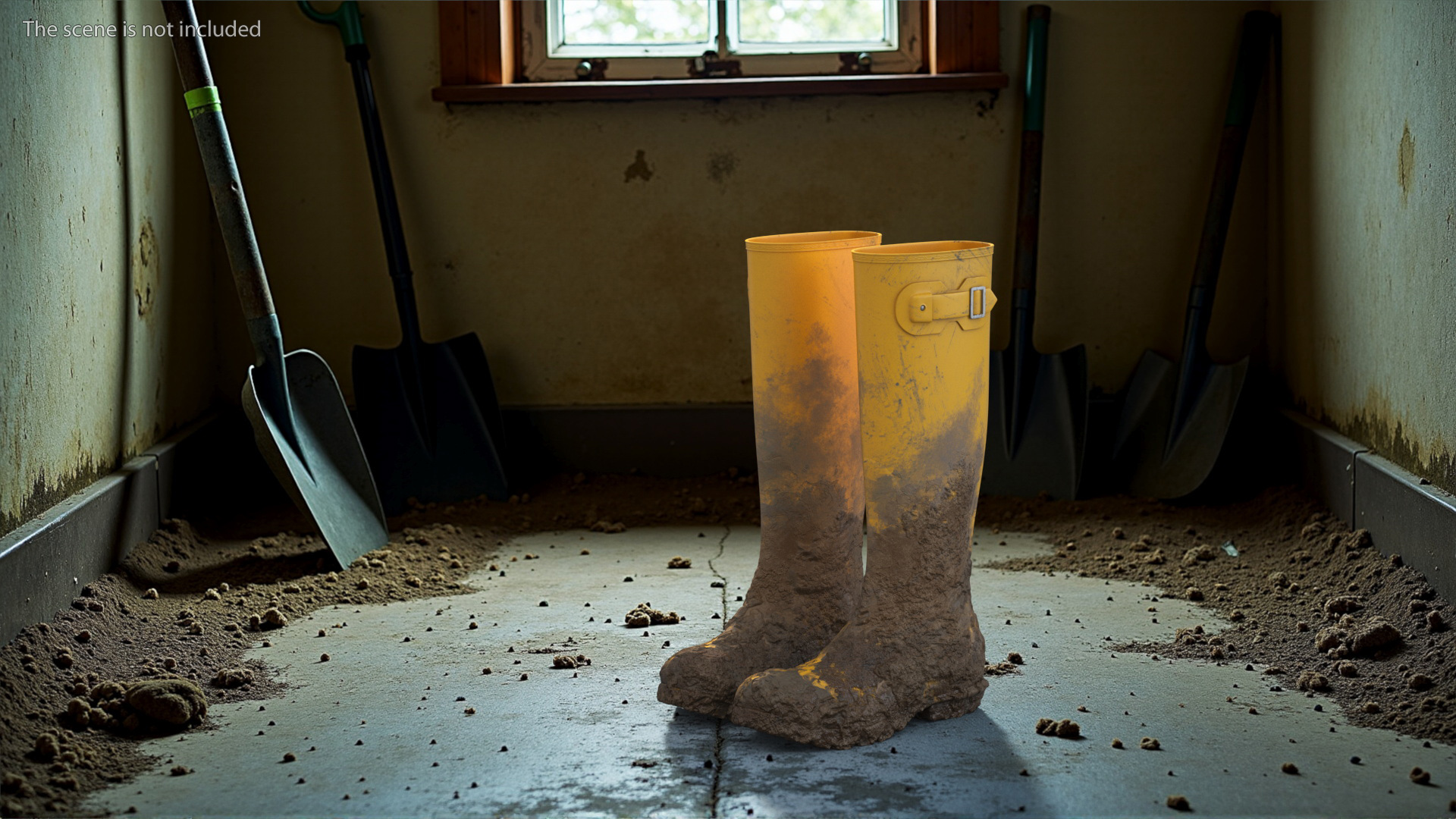 3D model Dirt on Rubber Boots
