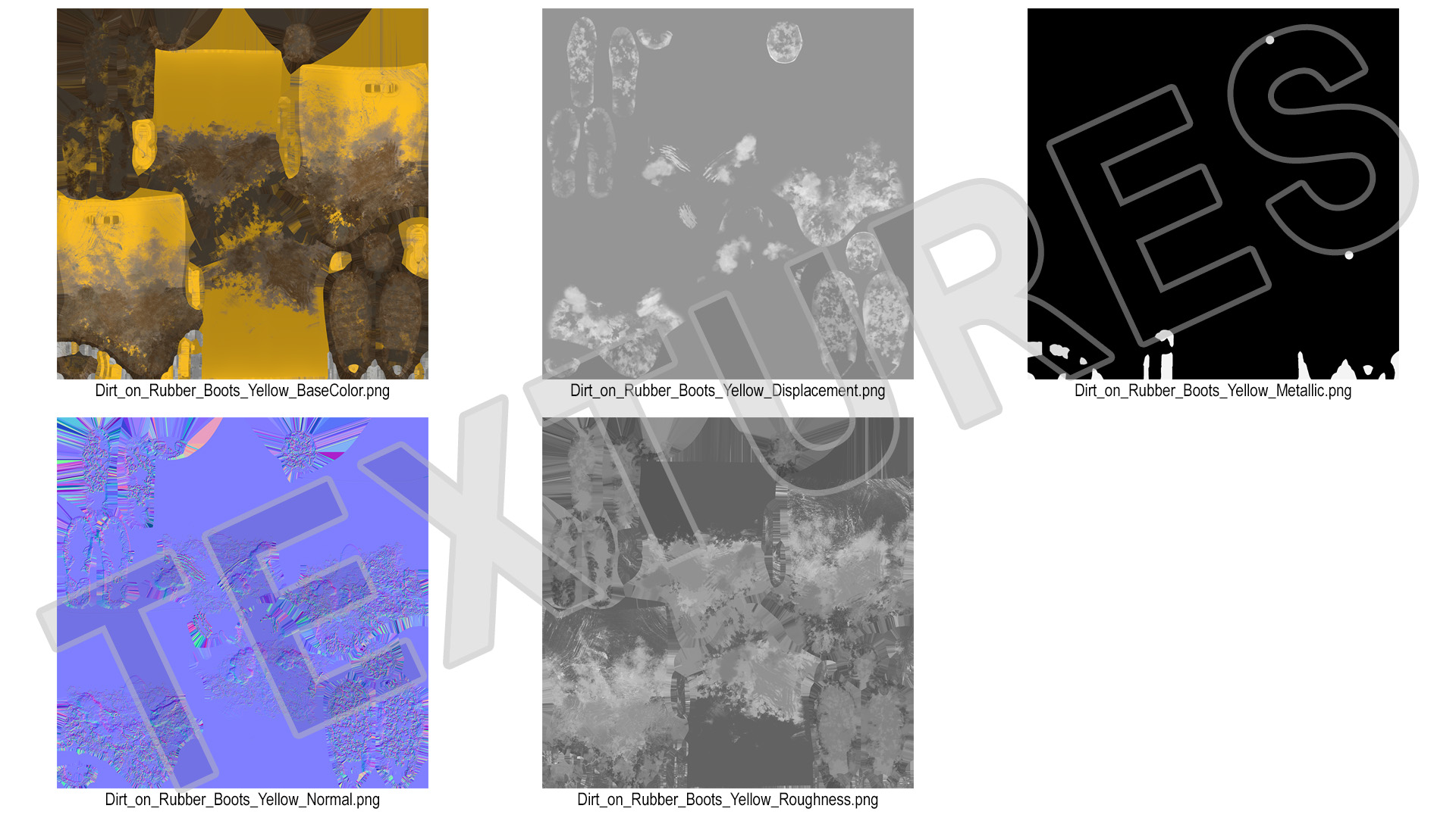 3D model Dirt on Rubber Boots