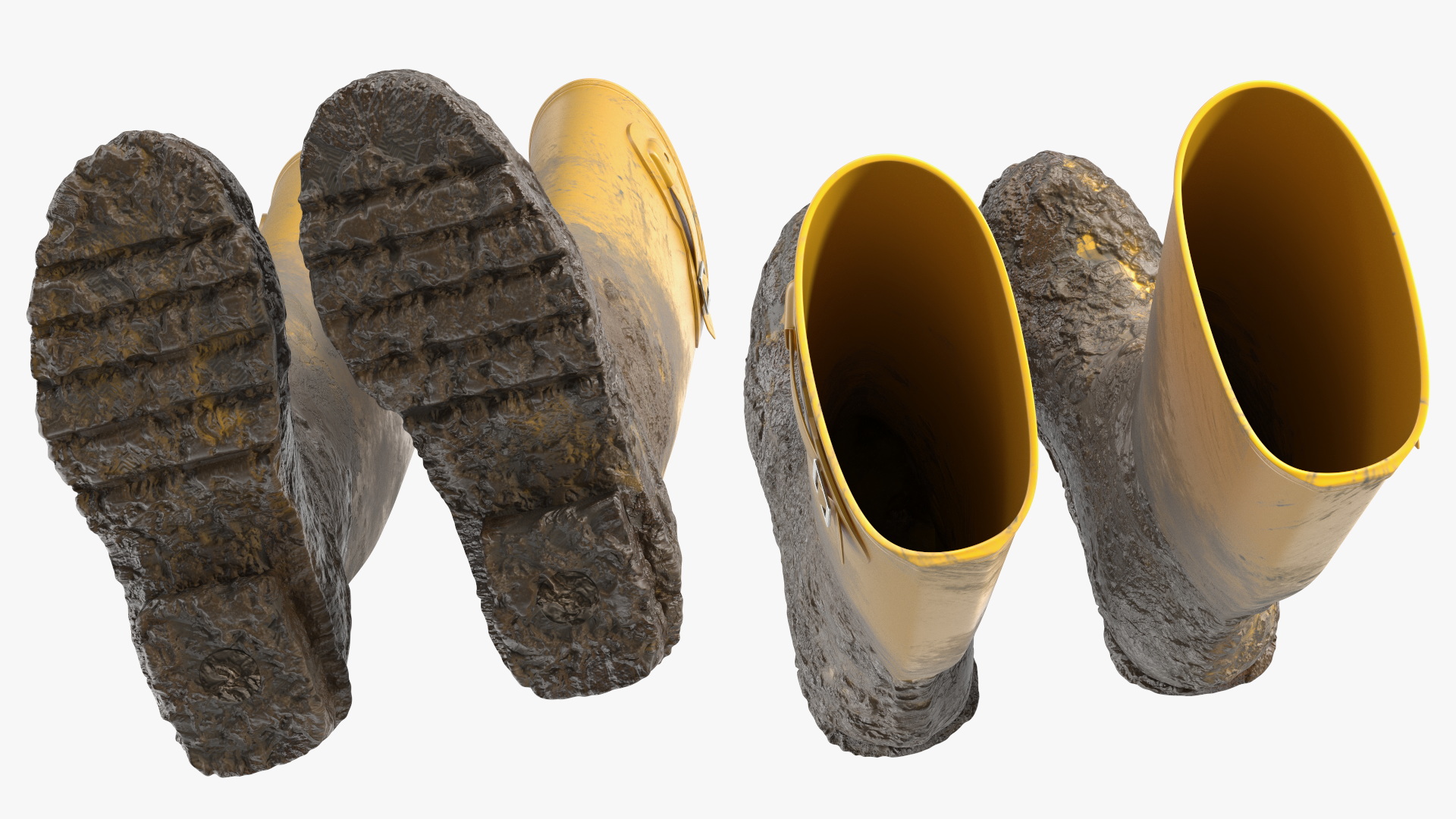 3D model Dirt on Rubber Boots