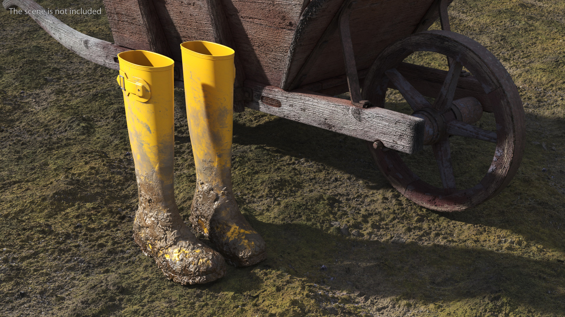 3D model Dirt on Rubber Boots