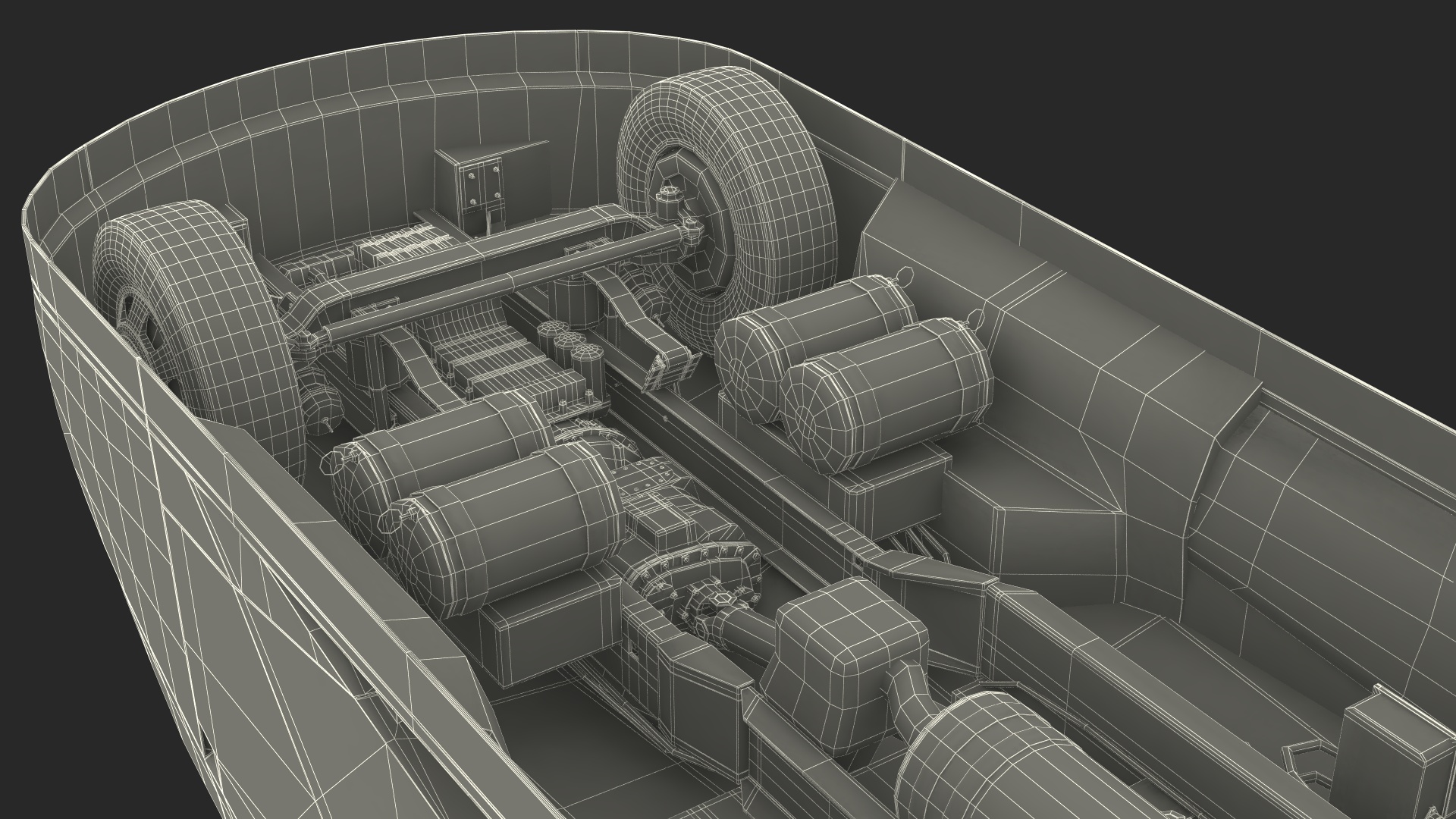 3D Kenworth SuperTruck 2 Rigged model