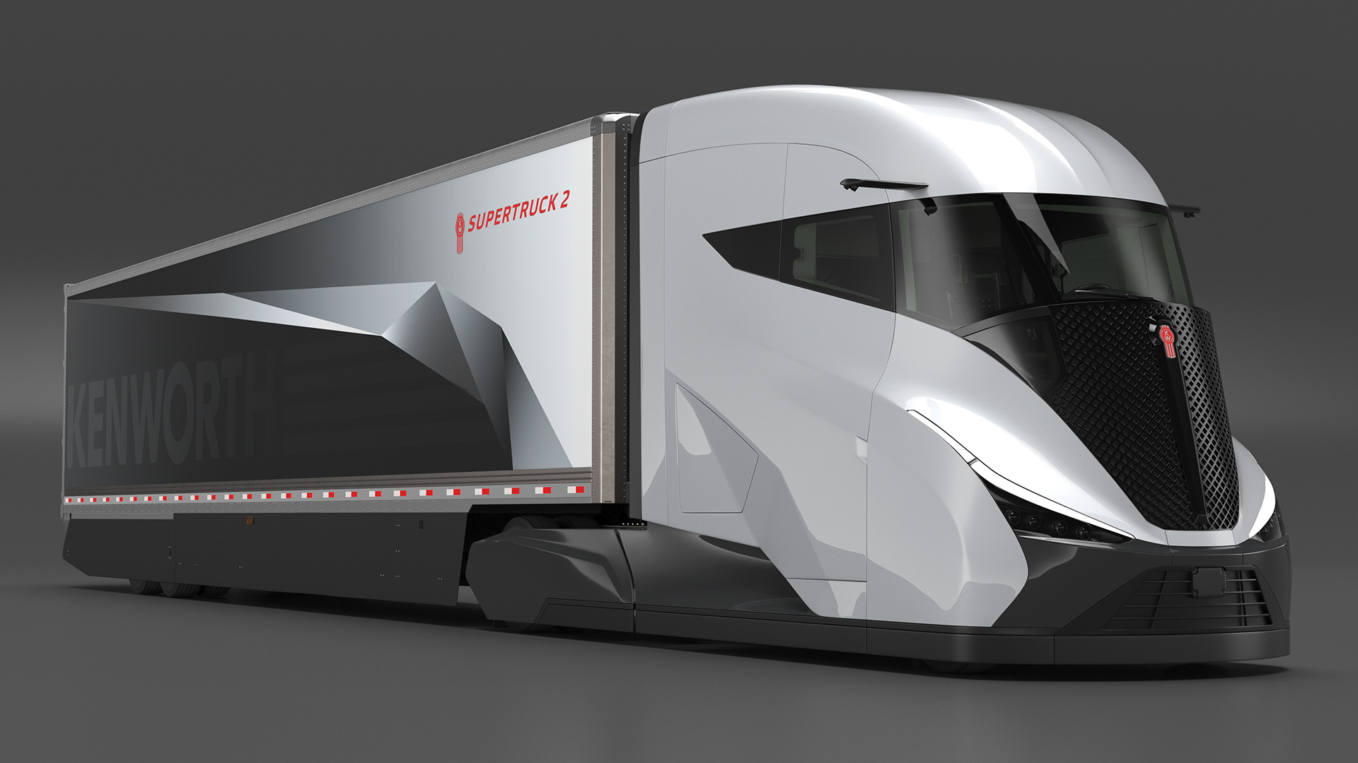 3D Kenworth SuperTruck 2 Rigged model