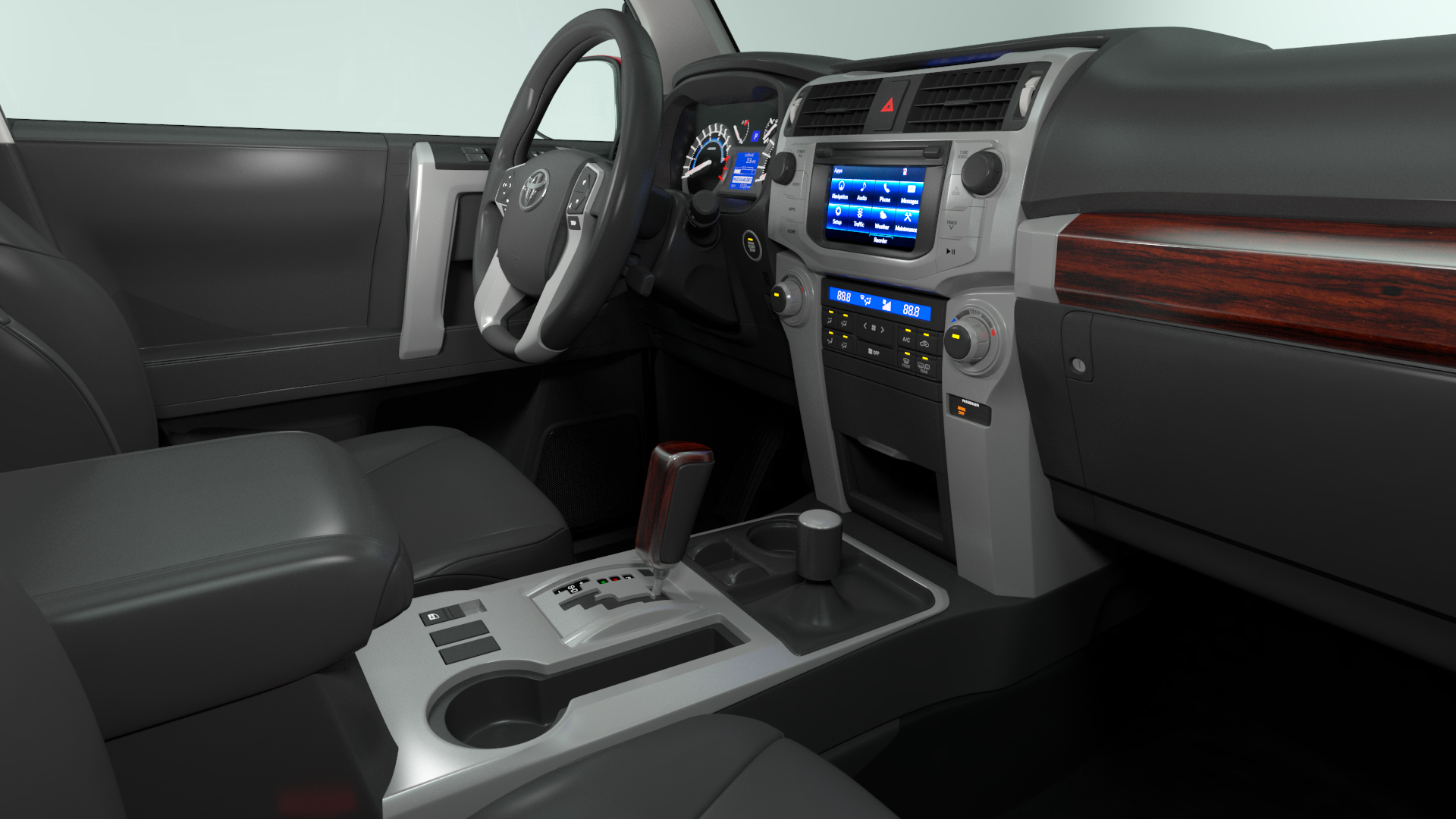 Toyota 4Runner TRD Pro Red Metallic 2021 Rigged 3D