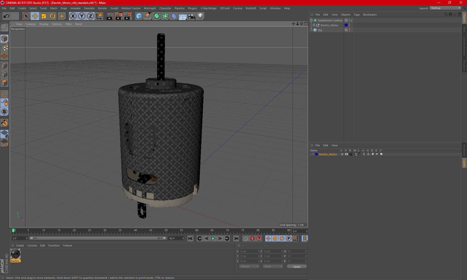 Electric Motor 3D model