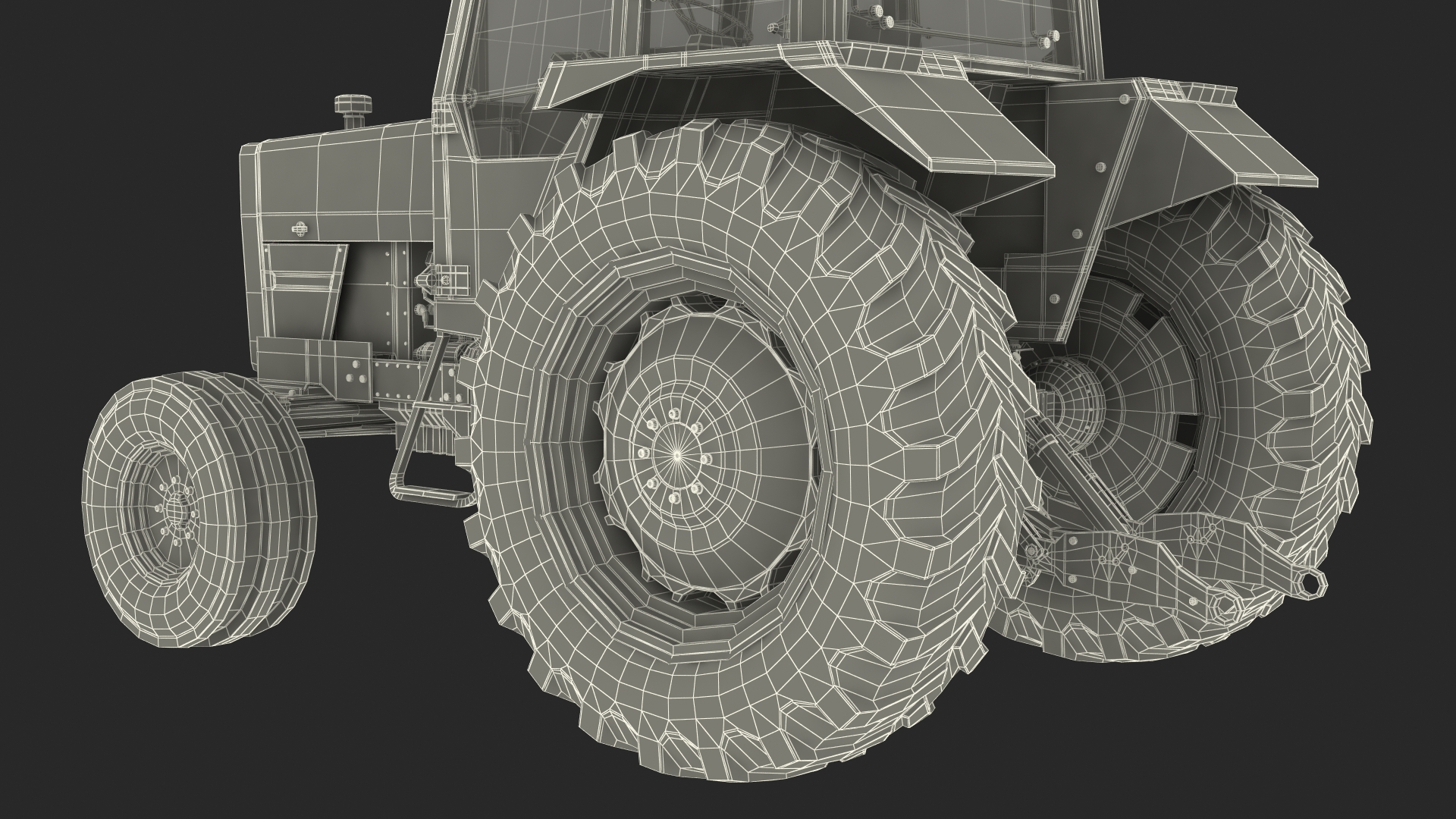 Massey Ferguson 698 Tractor 3D