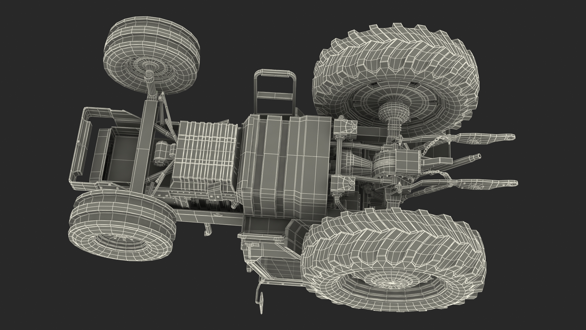 Massey Ferguson 698 Tractor 3D