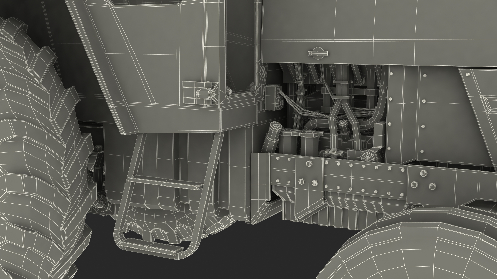 Massey Ferguson 698 Tractor 3D