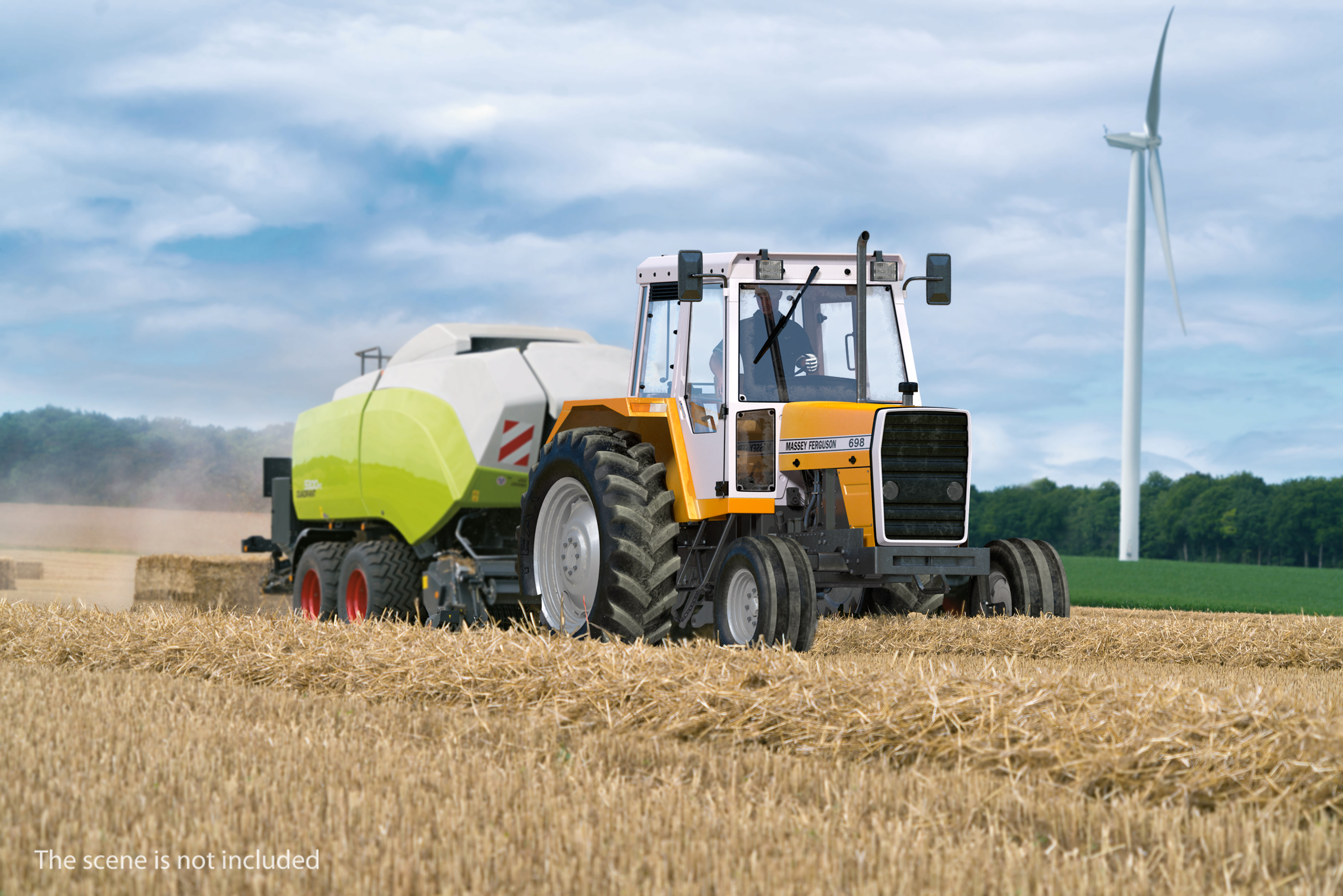Massey Ferguson 698 Tractor 3D