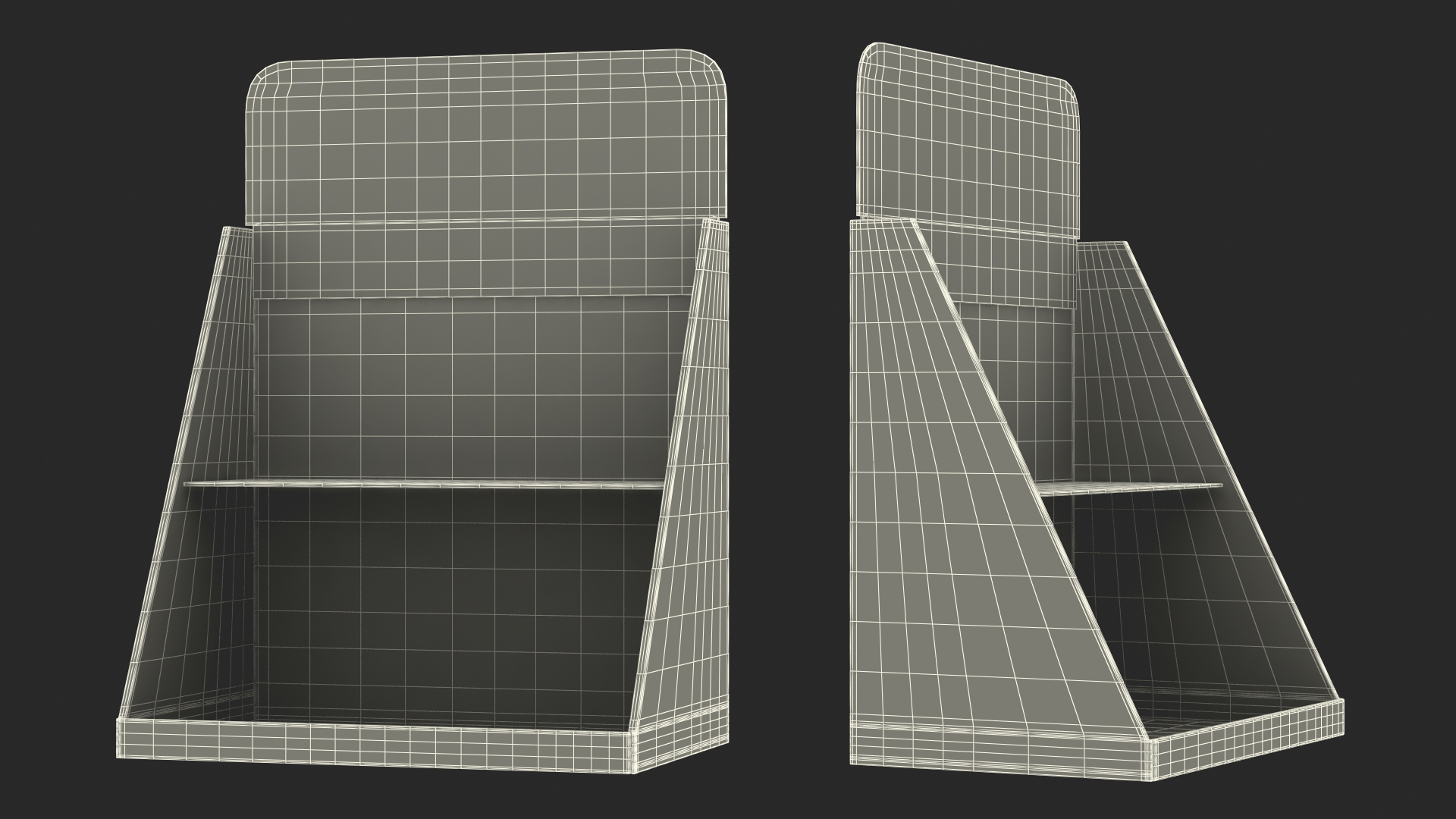 Retail Table Display Stand Pampers 3D model