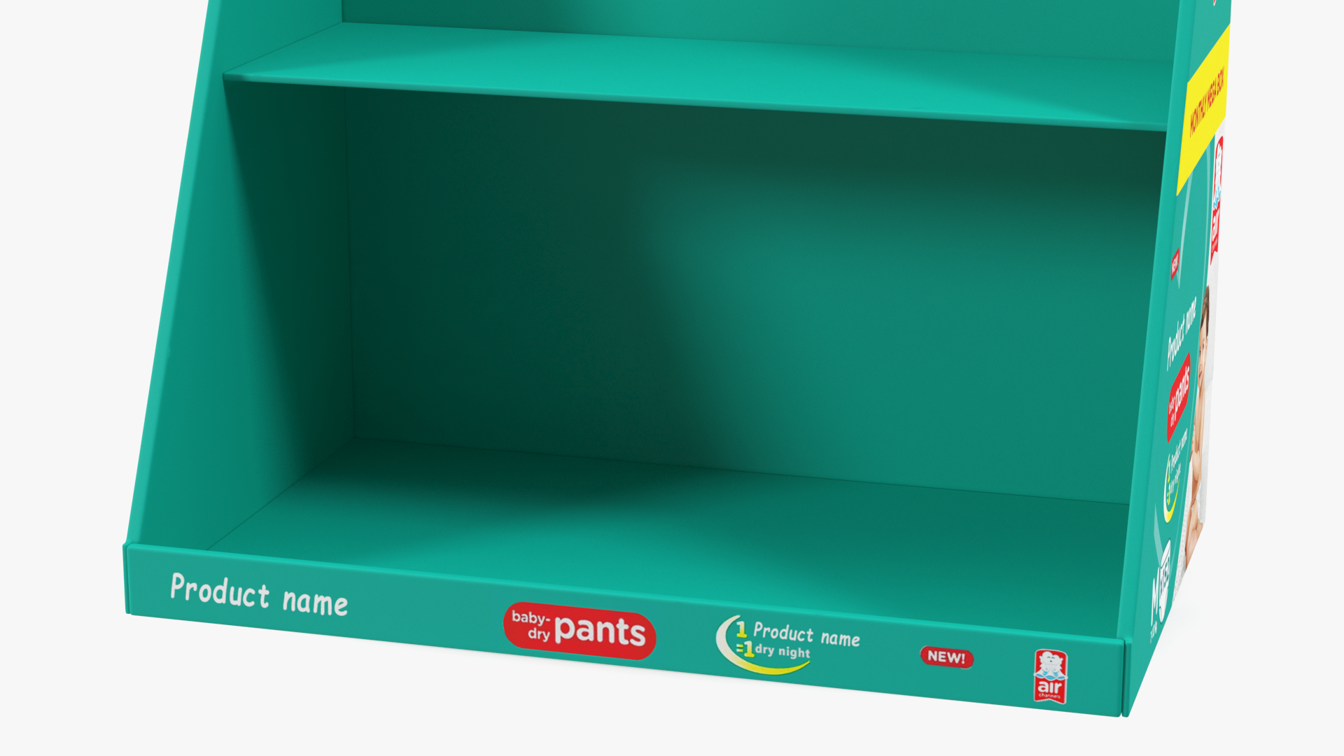 Retail Table Display Stand Pampers 3D model