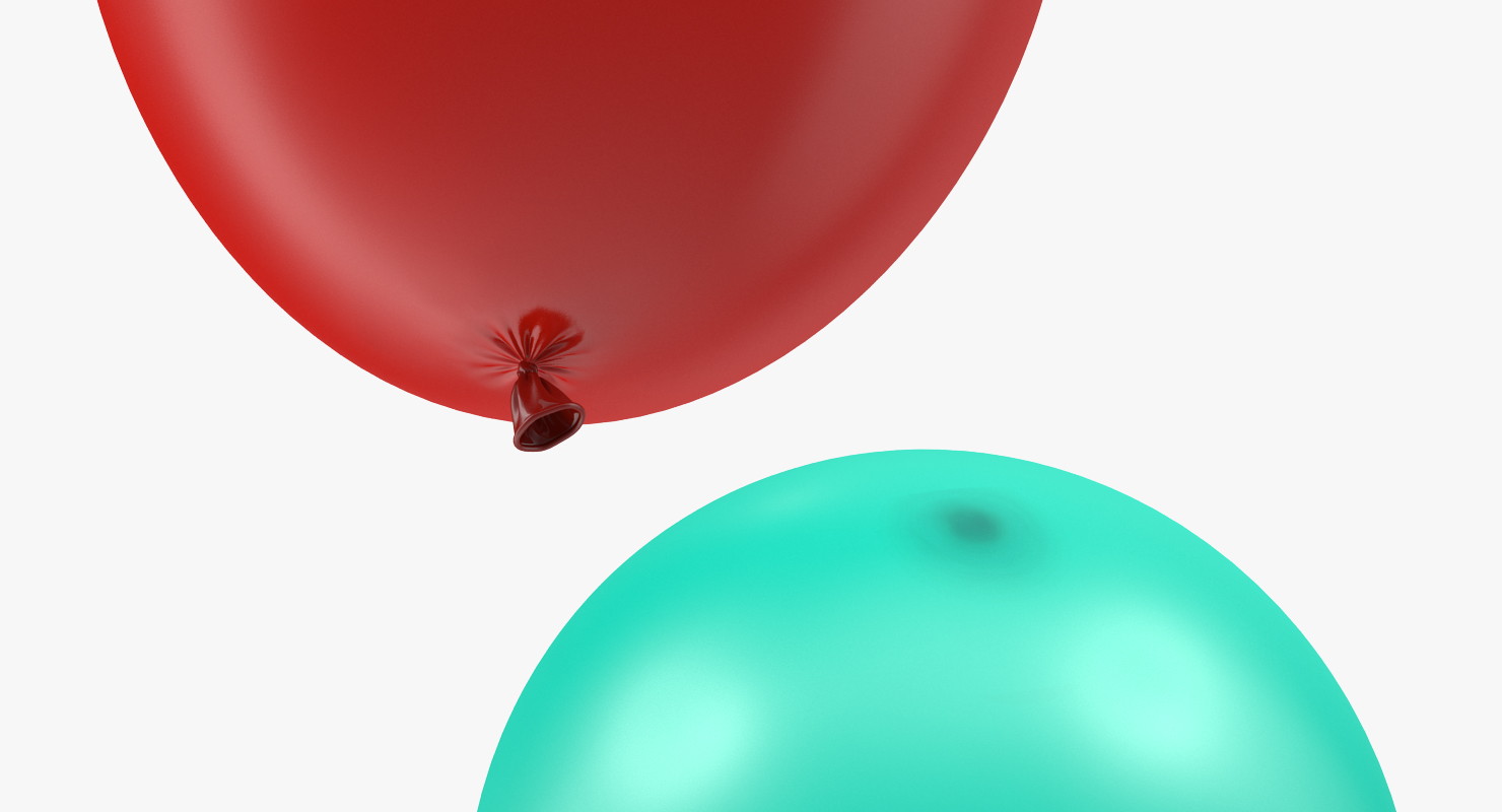 3D model Alphabet on Balloons