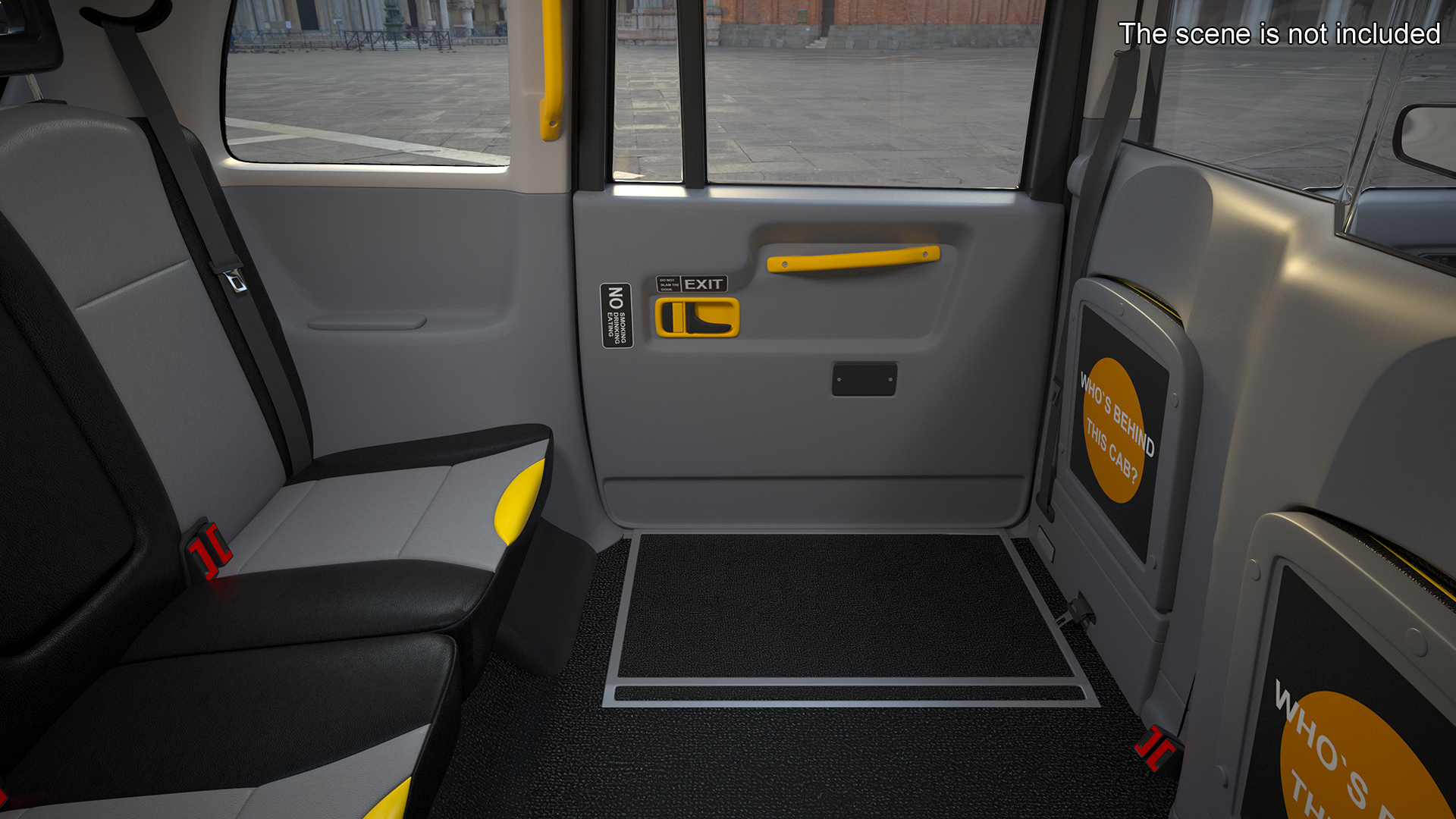 London Black Cab TX1 Rigged 3D