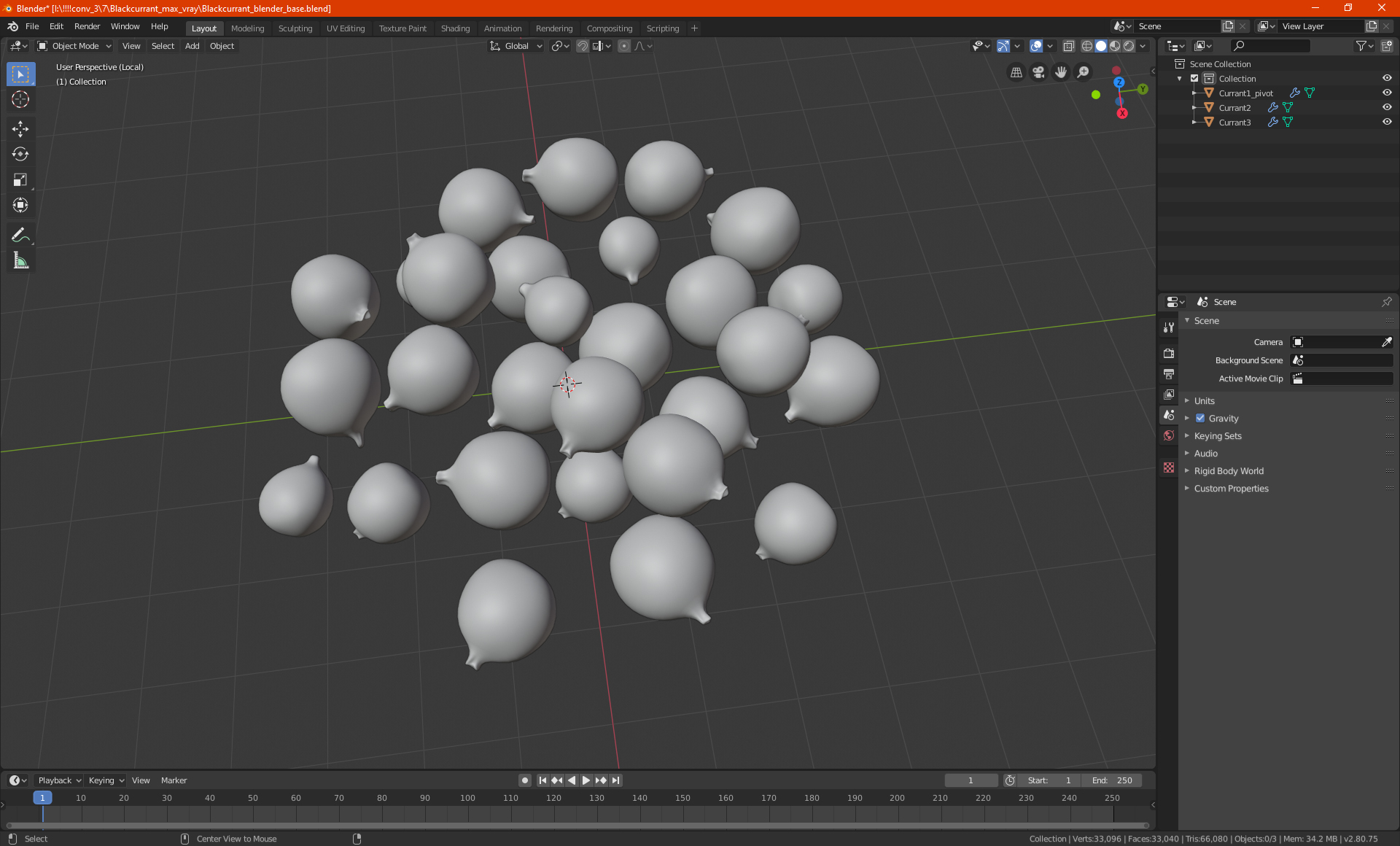 Blackcurrant 3D
