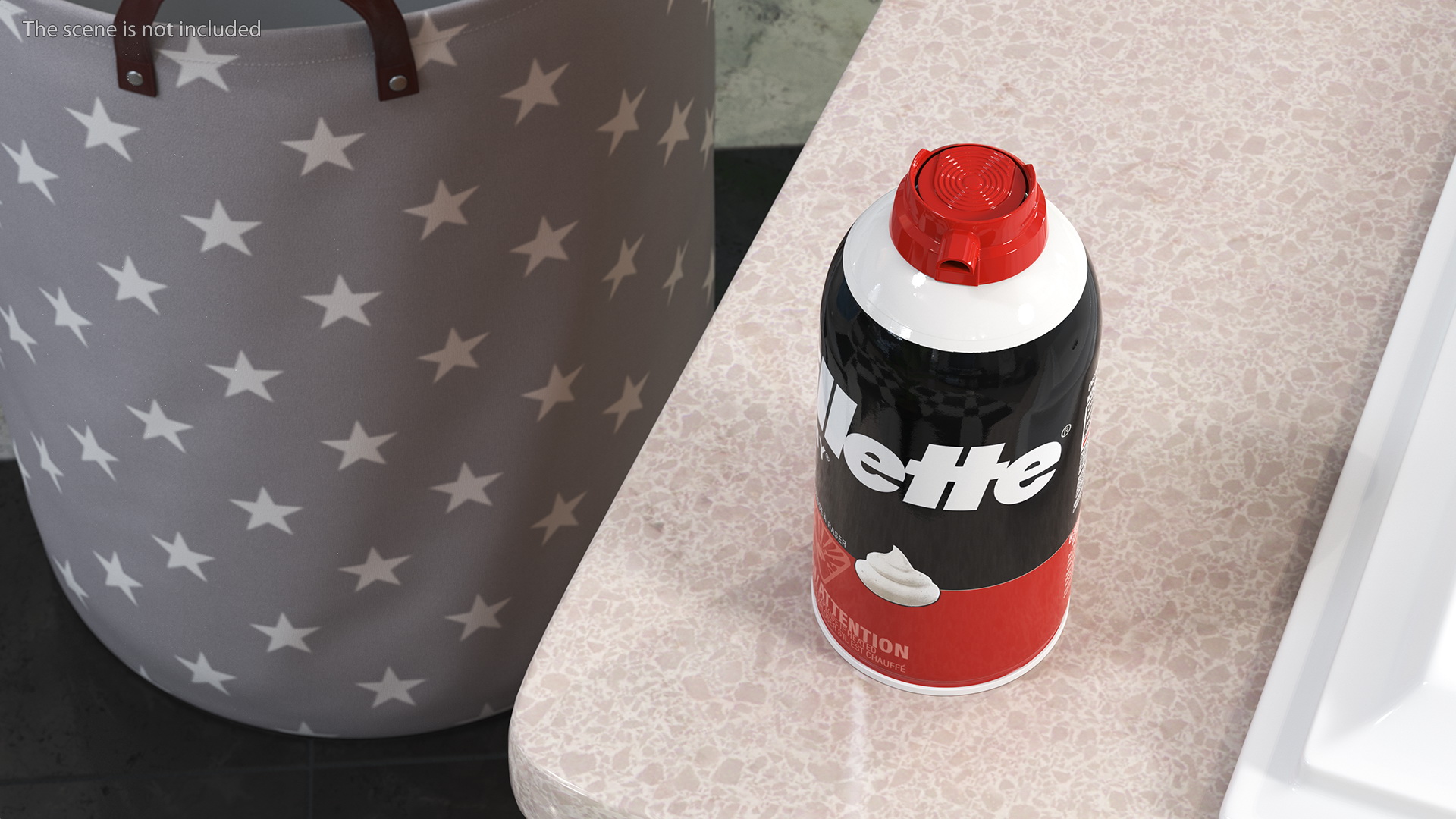 3D Gillette Foamy Shaving Cream Can 300ml model