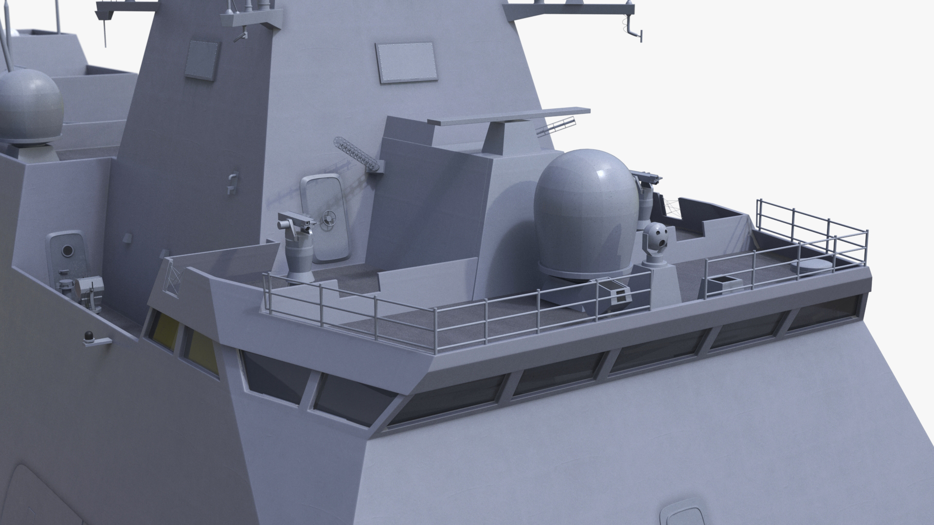 3D Japanese Mogami Class Frigate FFM-2 with Helicopter