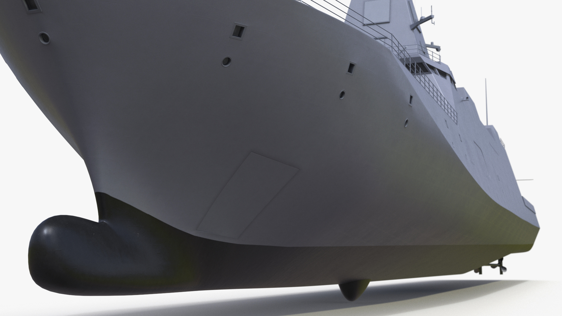 3D Japanese Mogami Class Frigate FFM-2 with Helicopter