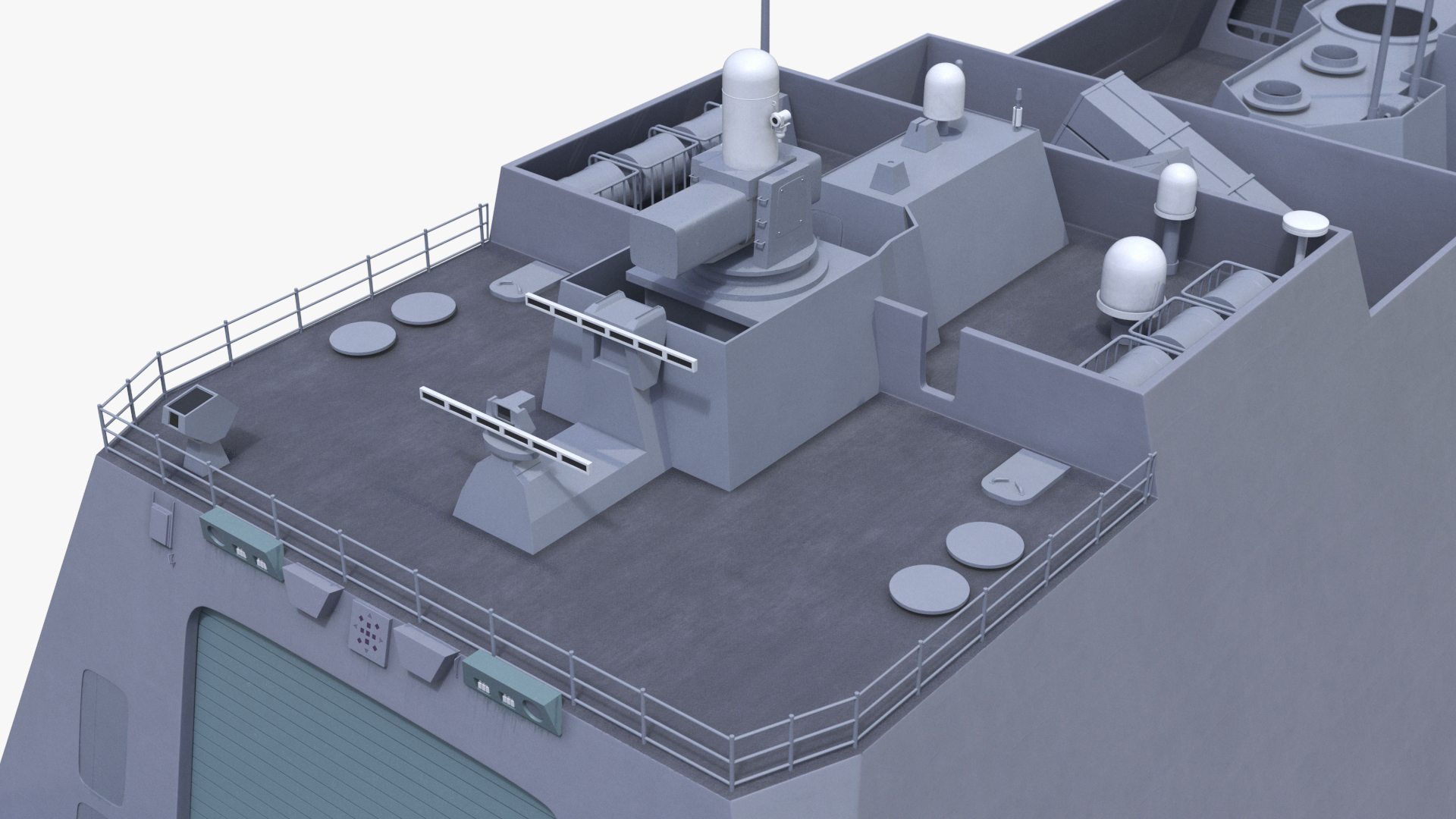 3D Japanese Mogami Class Frigate FFM-2 with Helicopter