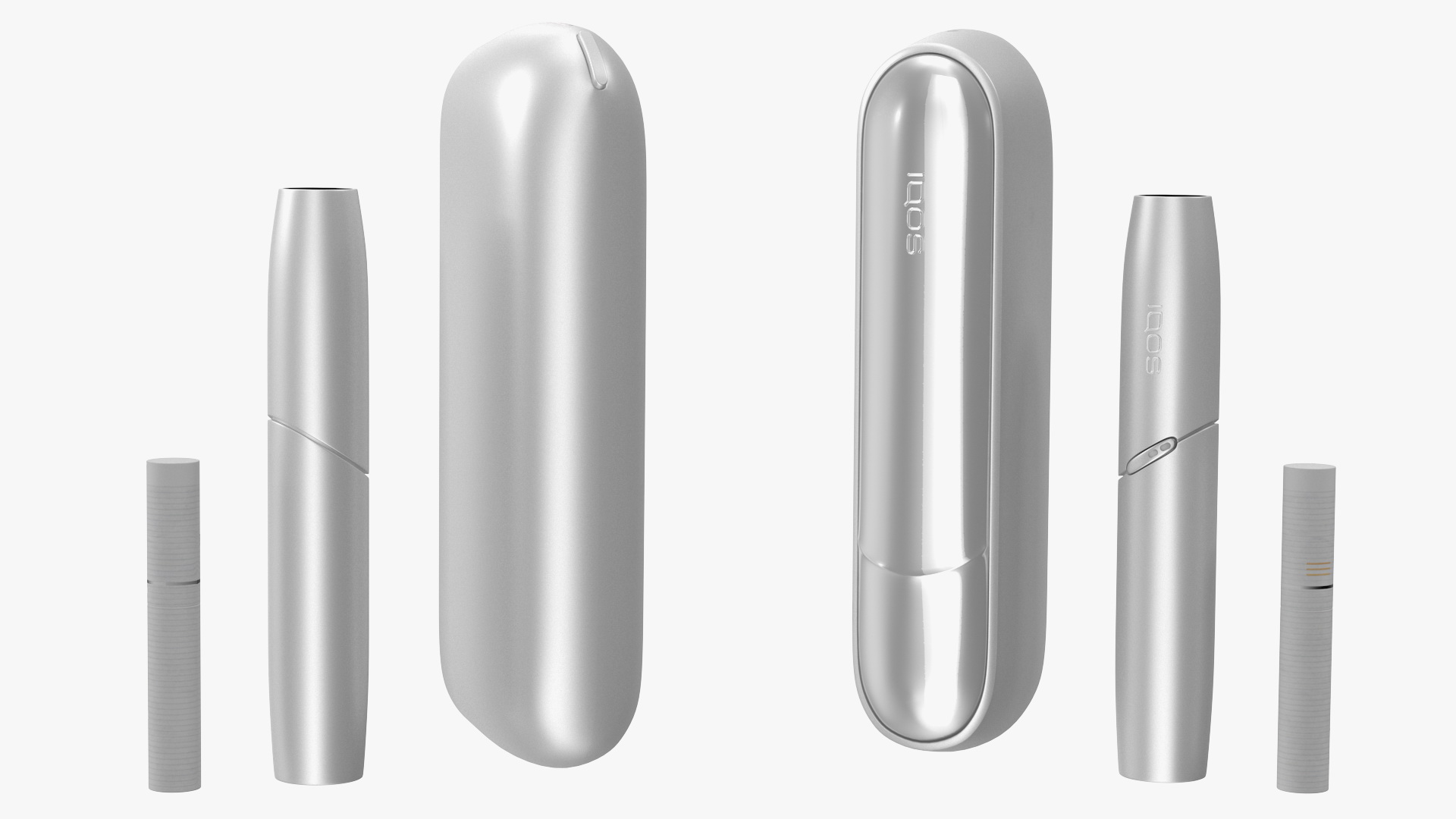 IQOS 3 DUO Electronic Cigarettes White Set 3D