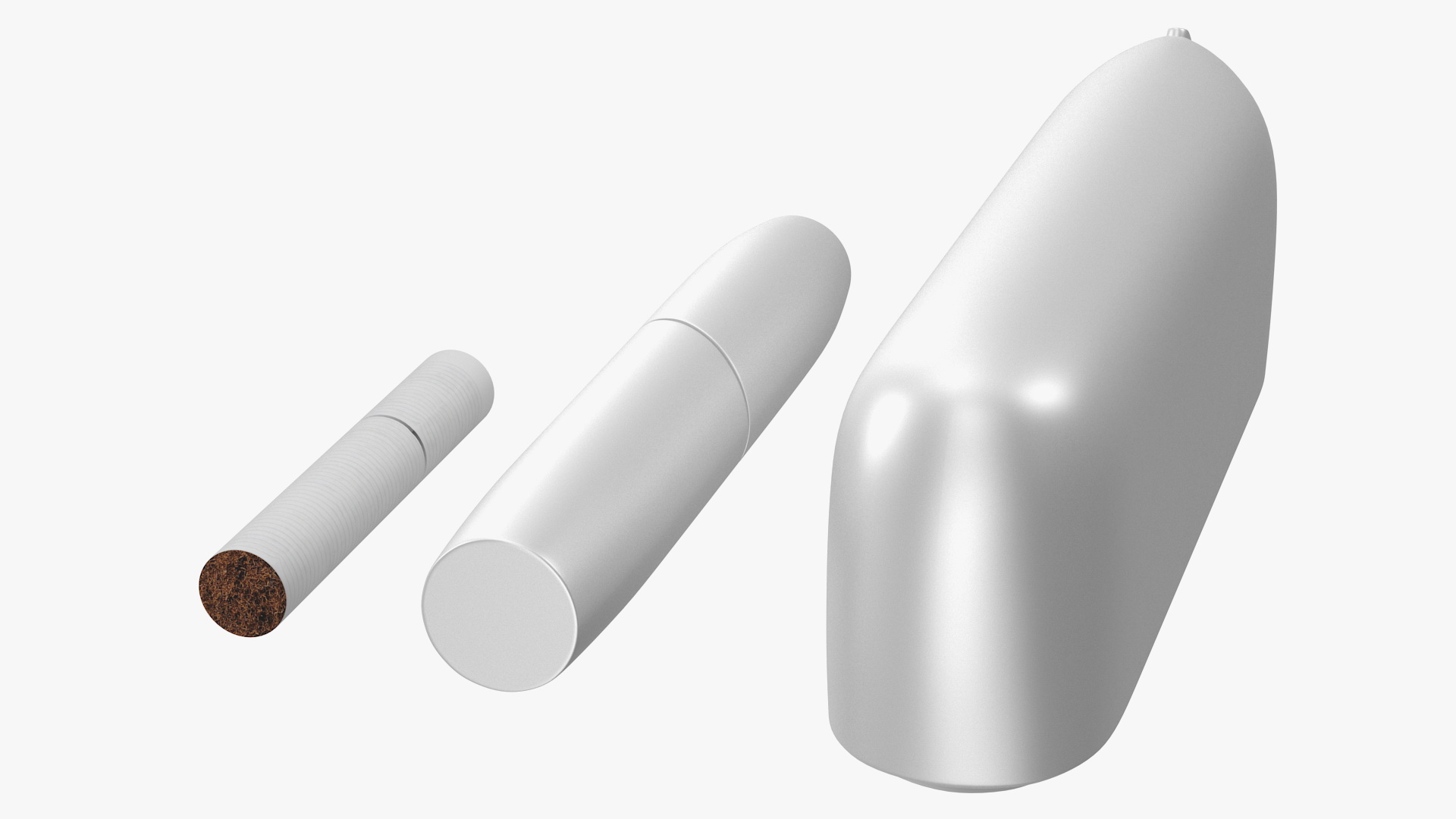 IQOS 3 DUO Electronic Cigarettes White Set 3D