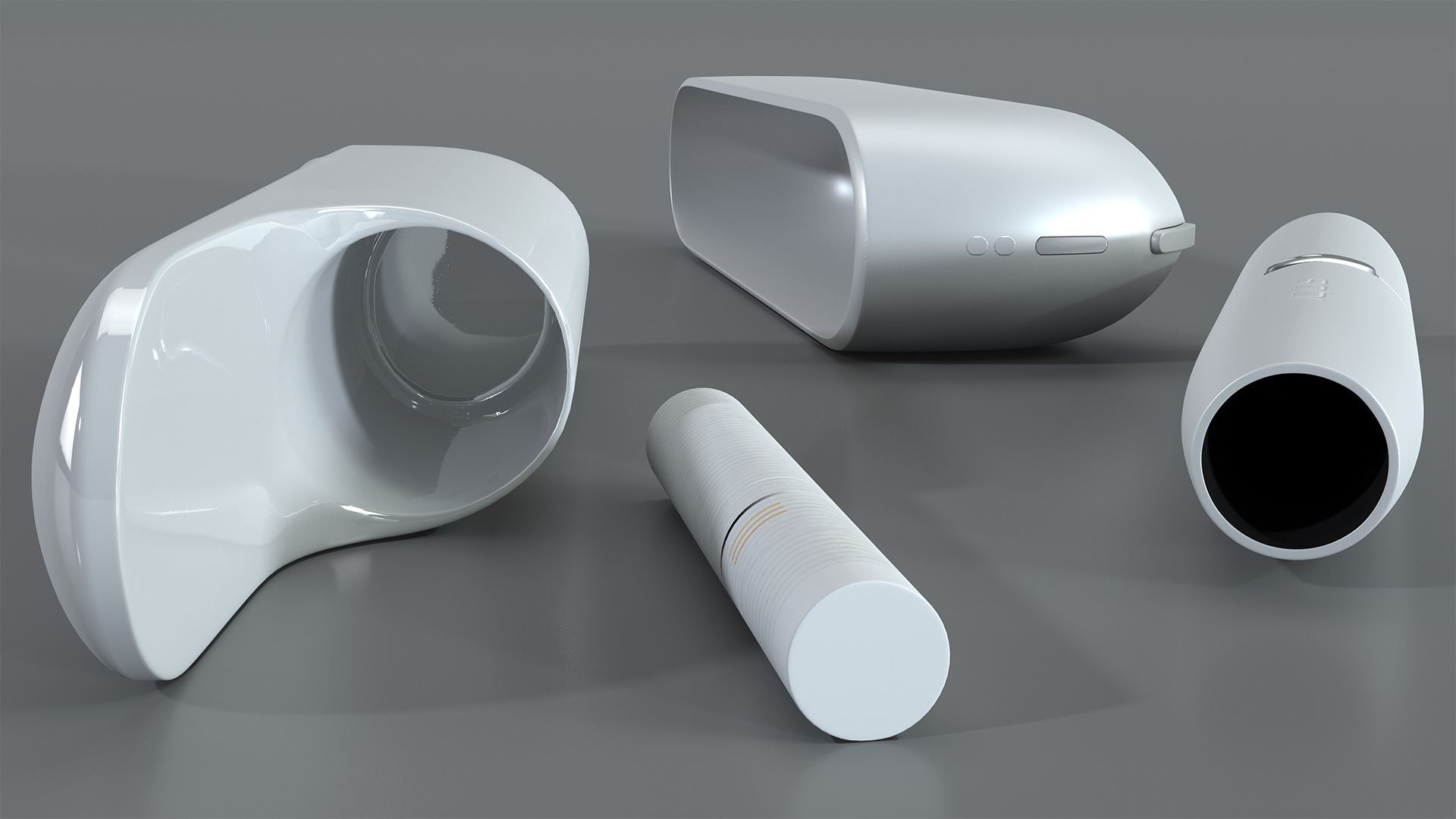 IQOS 3 DUO Electronic Cigarettes White Set 3D