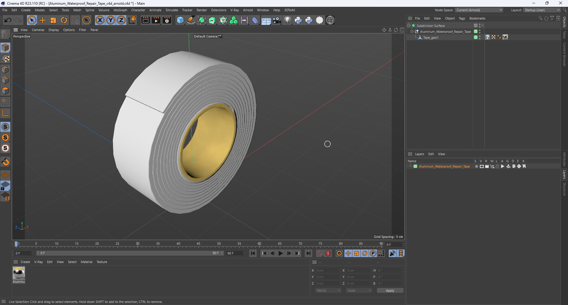3D Aluminum Waterproof Repair Tape