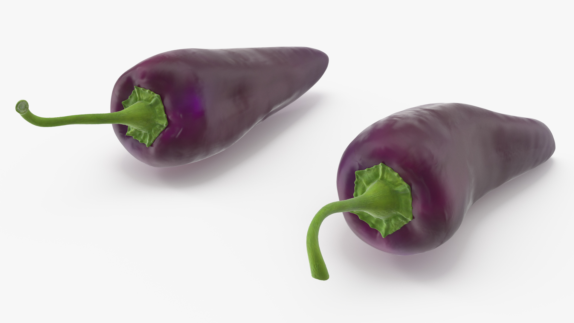 Purple Chili Pepper 3D model