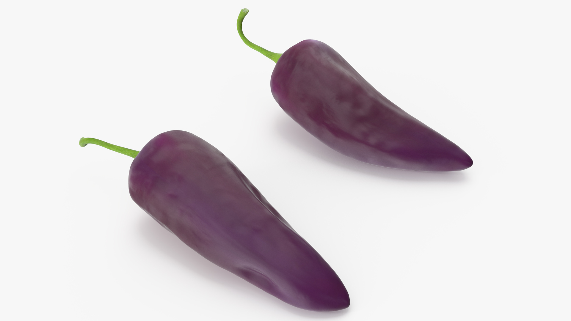 Purple Chili Pepper 3D model