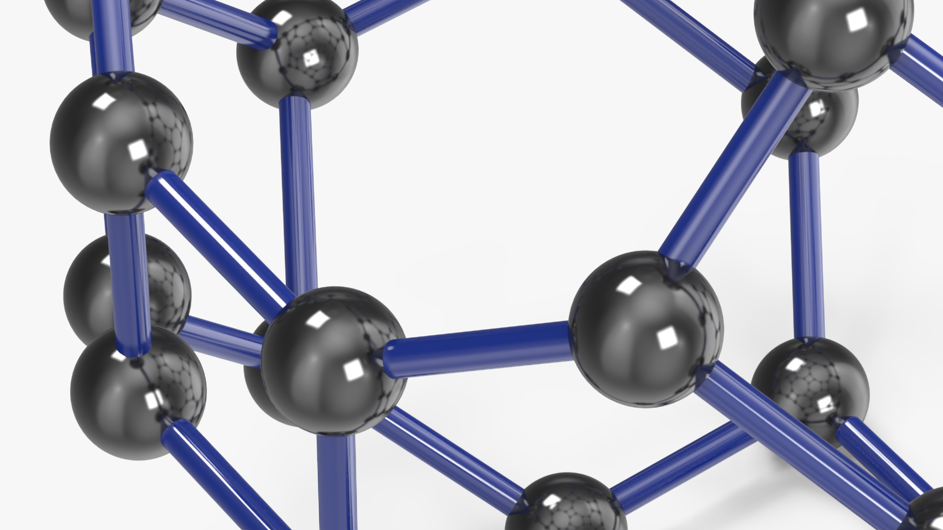 Buckminsterfullerene Molecule Structure 3D model