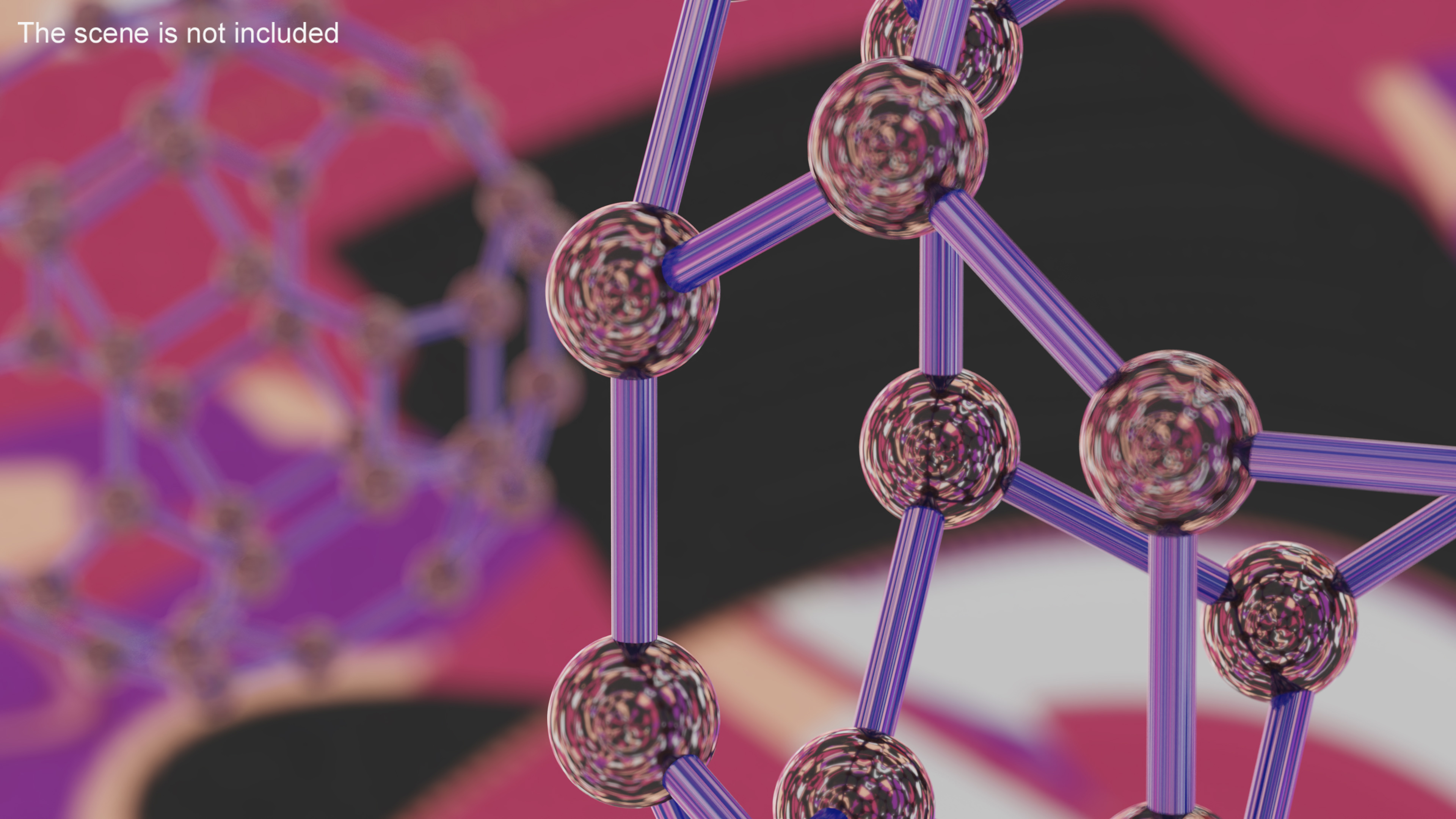 Buckminsterfullerene Molecule Structure 3D model