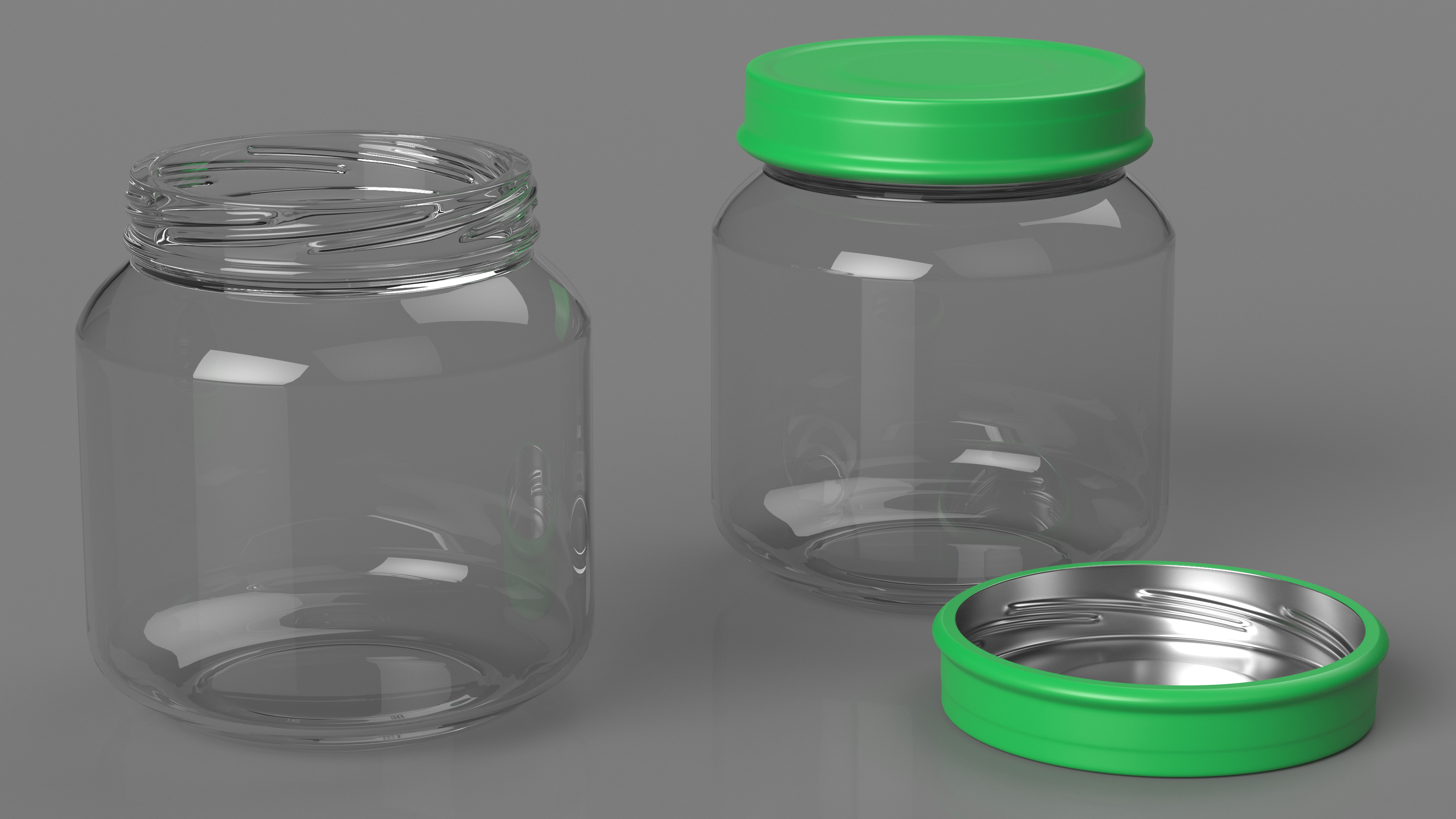 3D model Empty Fruit Baby Food Jar 113g