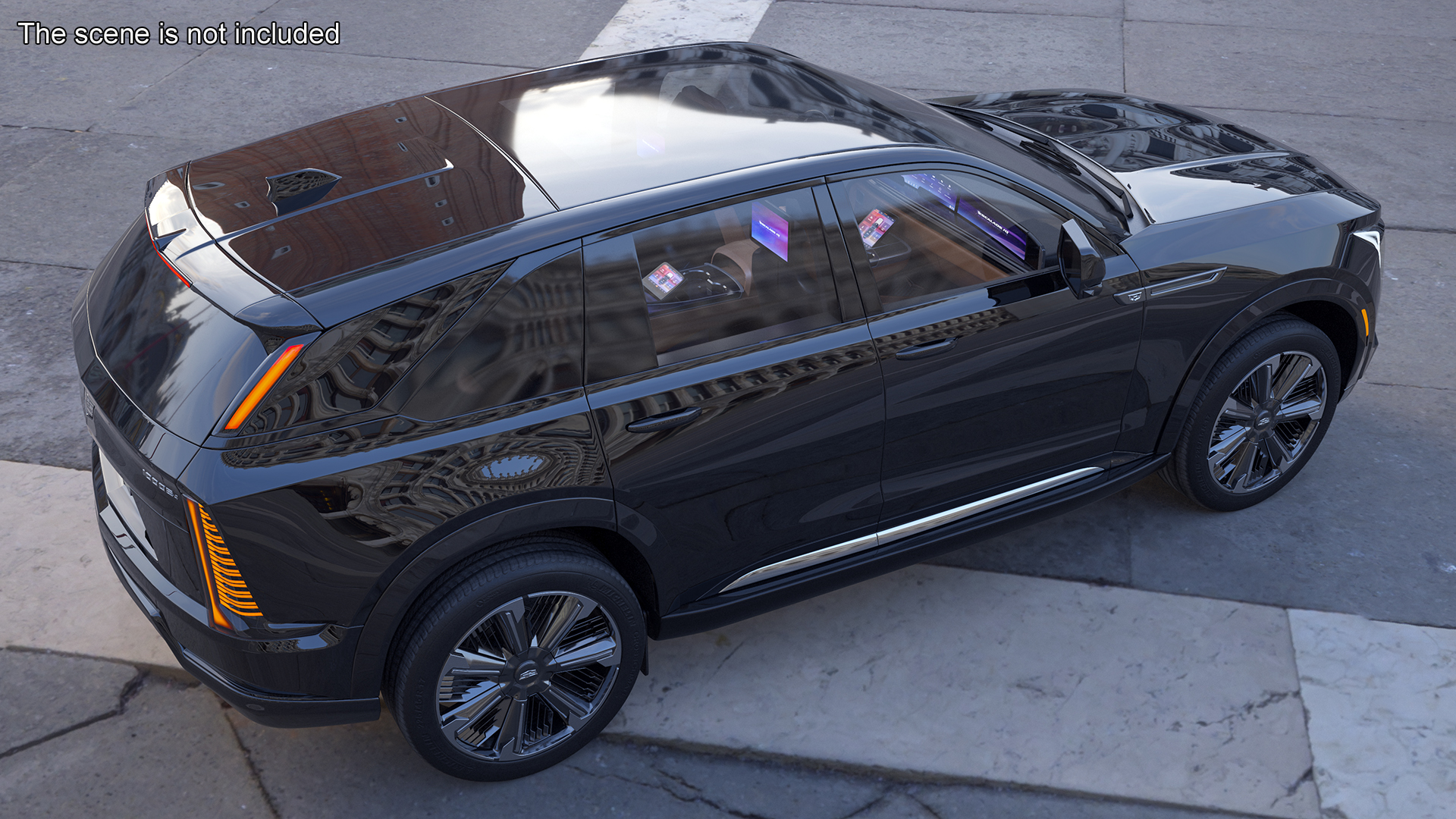 3D Cadillac Escalade IQ 2025 Black Raven Simple Interior model