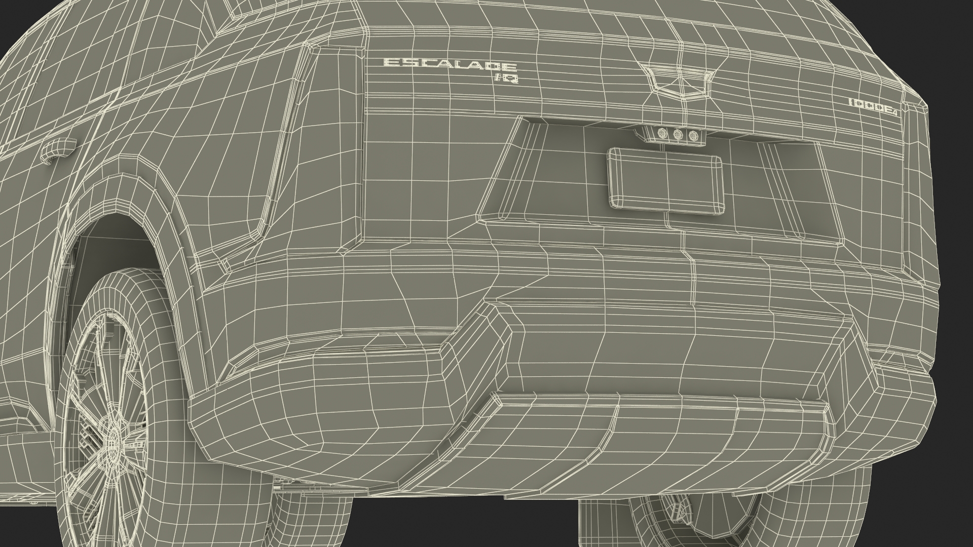 3D Cadillac Escalade IQ 2025 Black Raven Simple Interior model