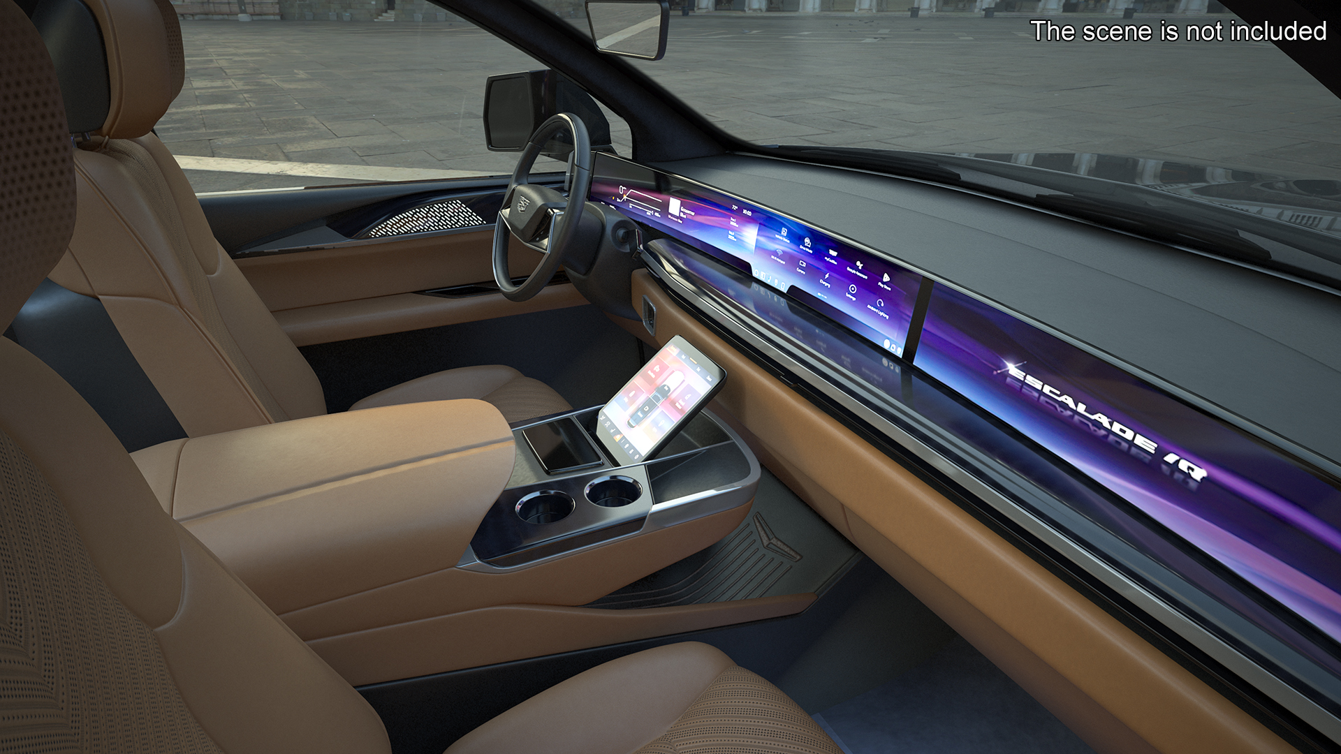 3D Cadillac Escalade IQ 2025 Black Raven Simple Interior model