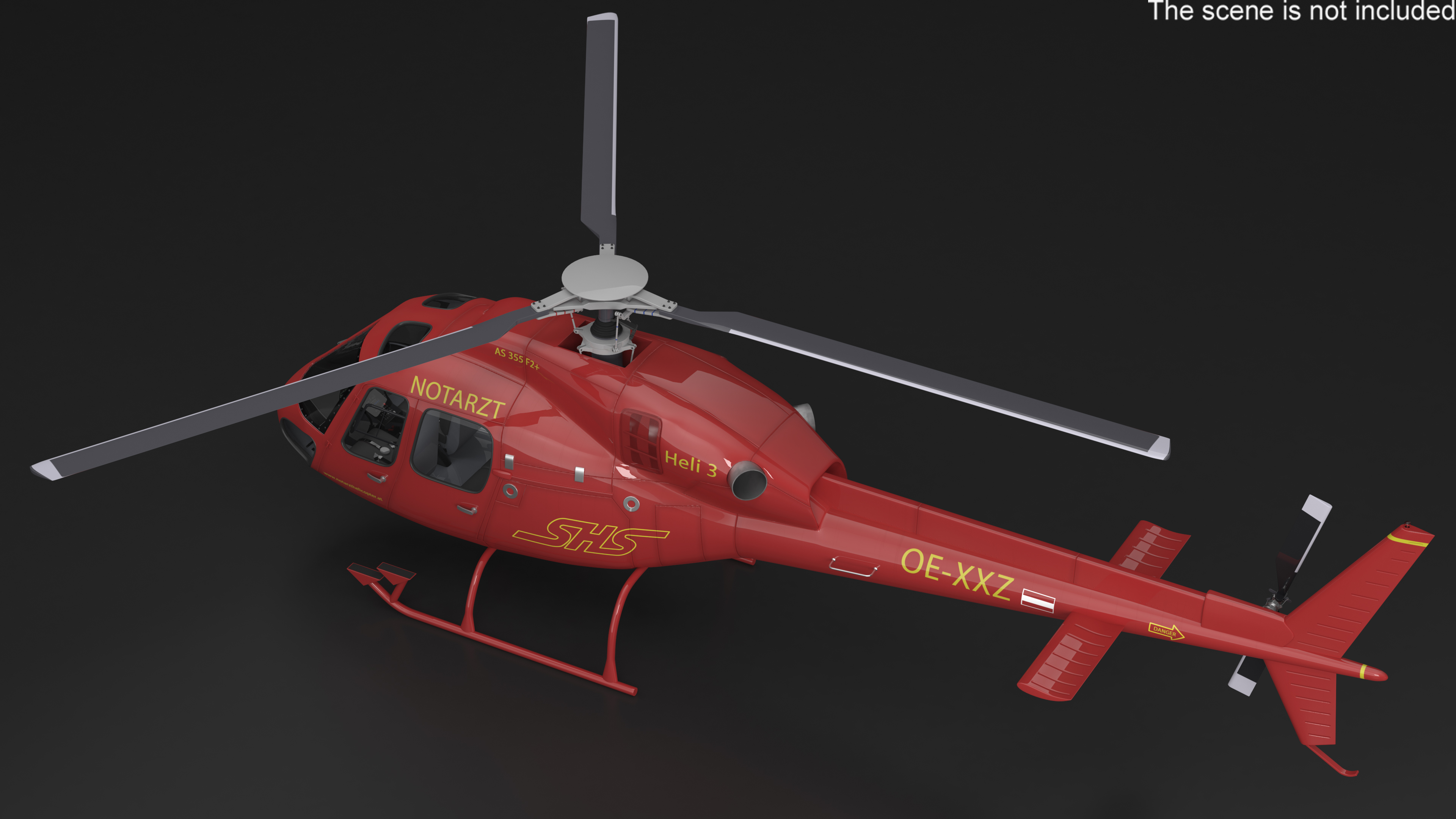 3D model Multi Mission Helicopter AS355