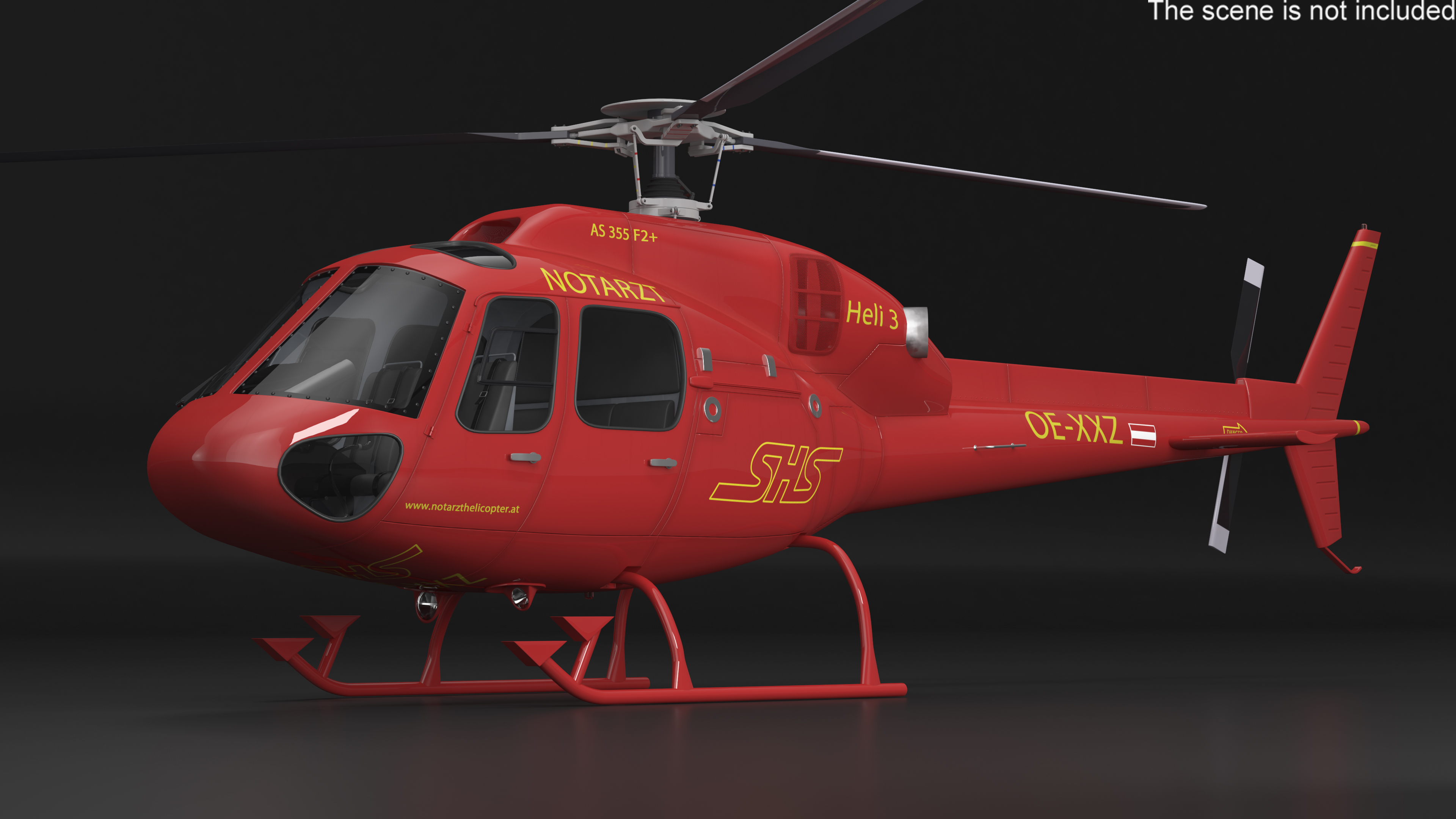 3D model Multi Mission Helicopter AS355