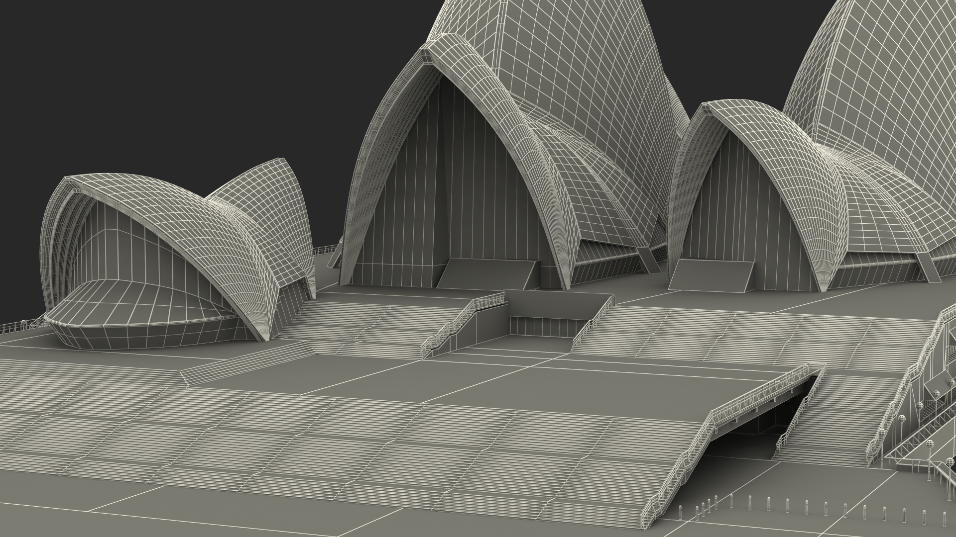 3D Sydney Opera House Performing Arts Centre